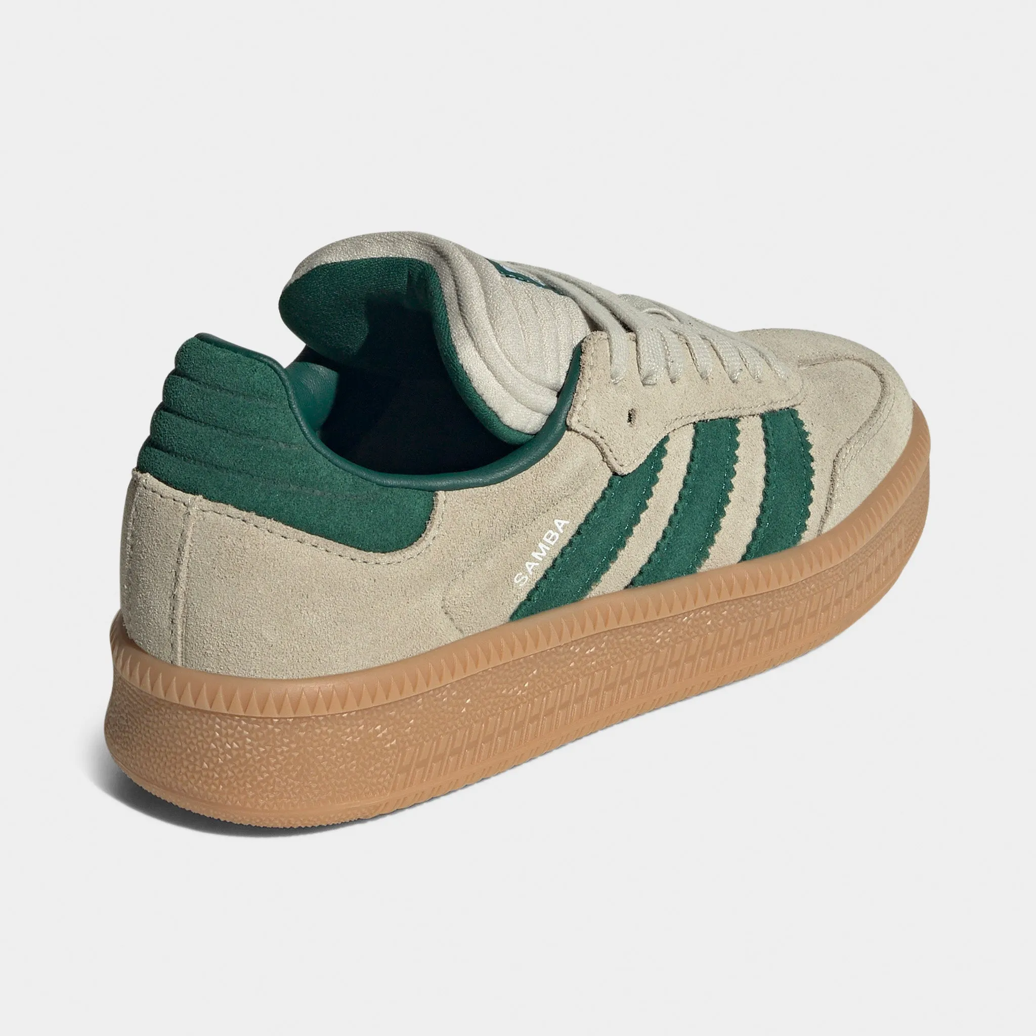 Snow Grip adidas Juniors' Samba XLG Tan / Green