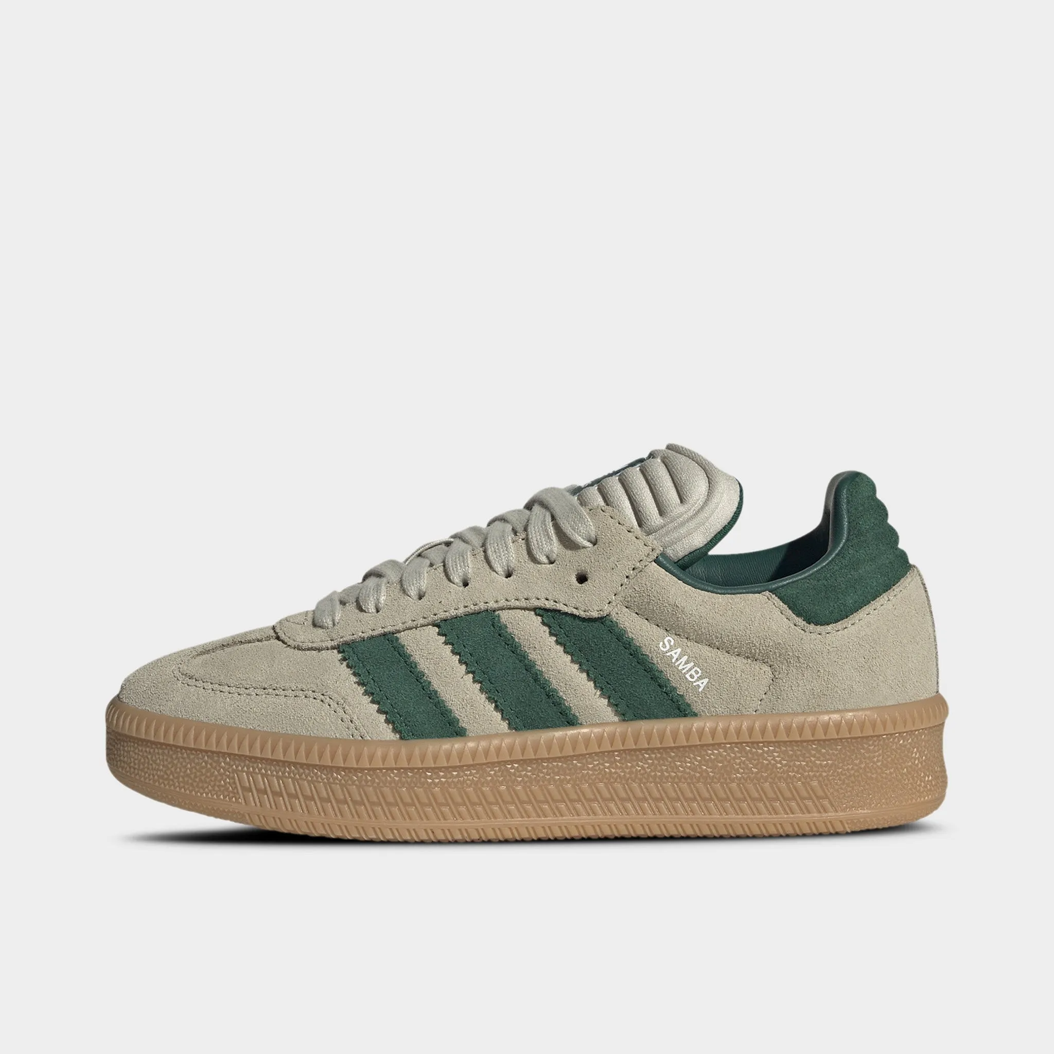 Body Balance Cushioned adidas Juniors' Samba XLG Tan / Green