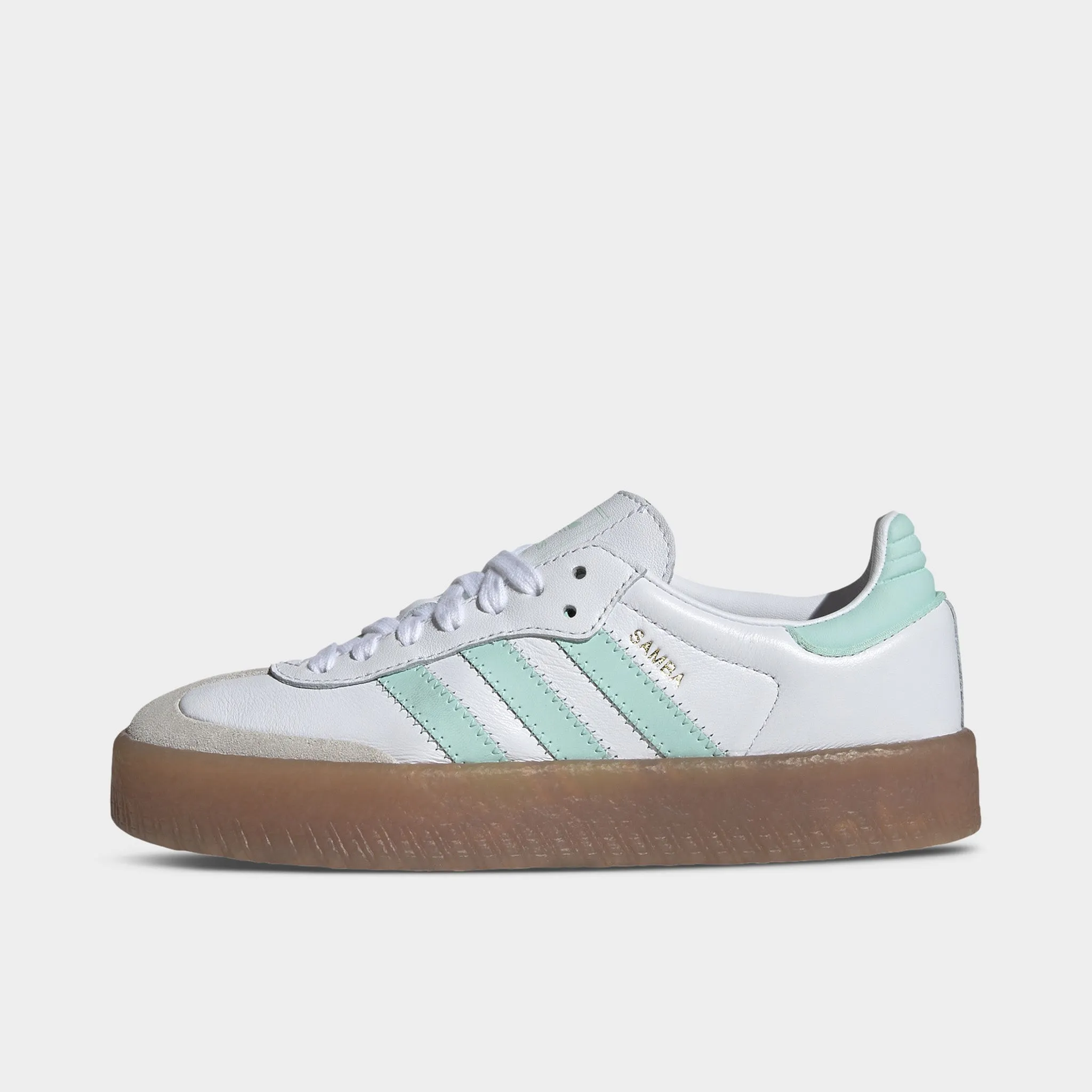 Soft Lining Media Pop adidas Juniors' Sambae White / Clear Mint - Gold Metallic
