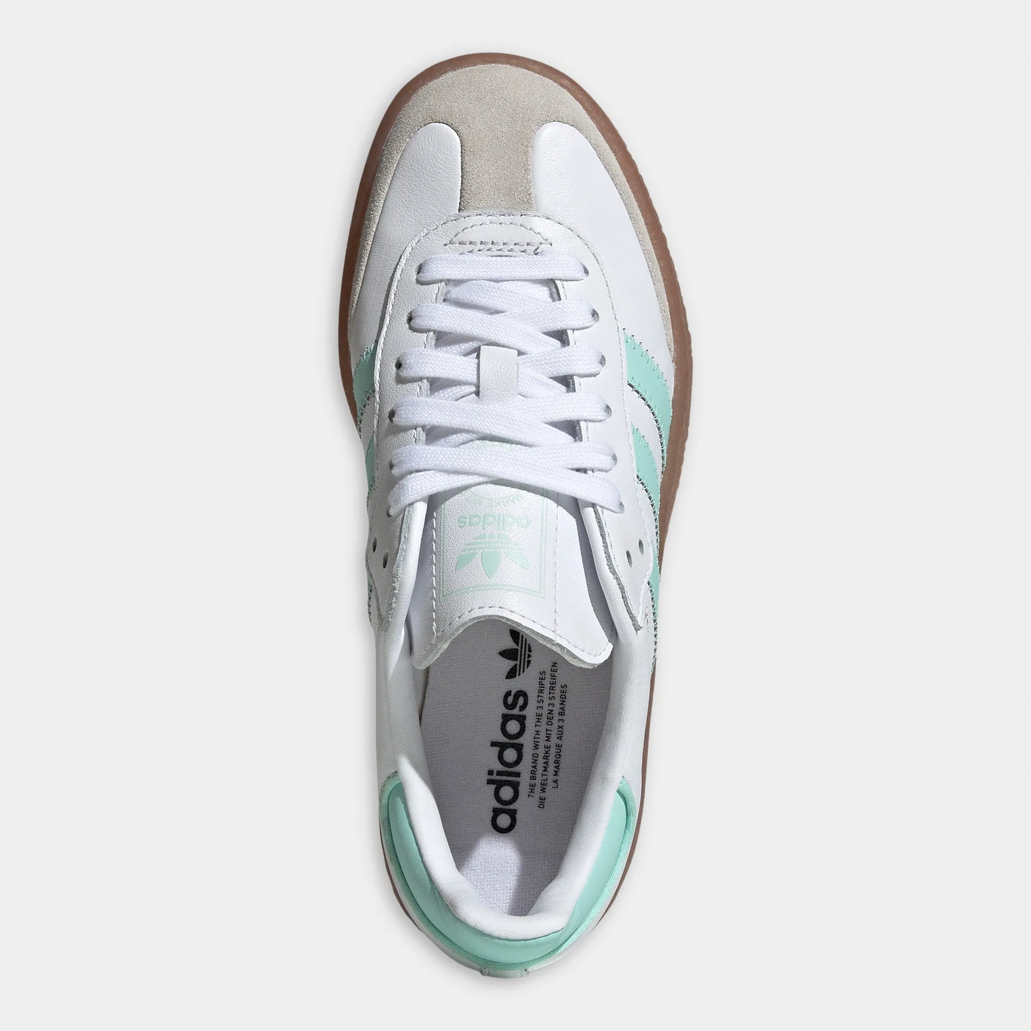 adidas Juniors' Sambae White / Clear Mint - Gold Metallic waterproof Synthetic Upper