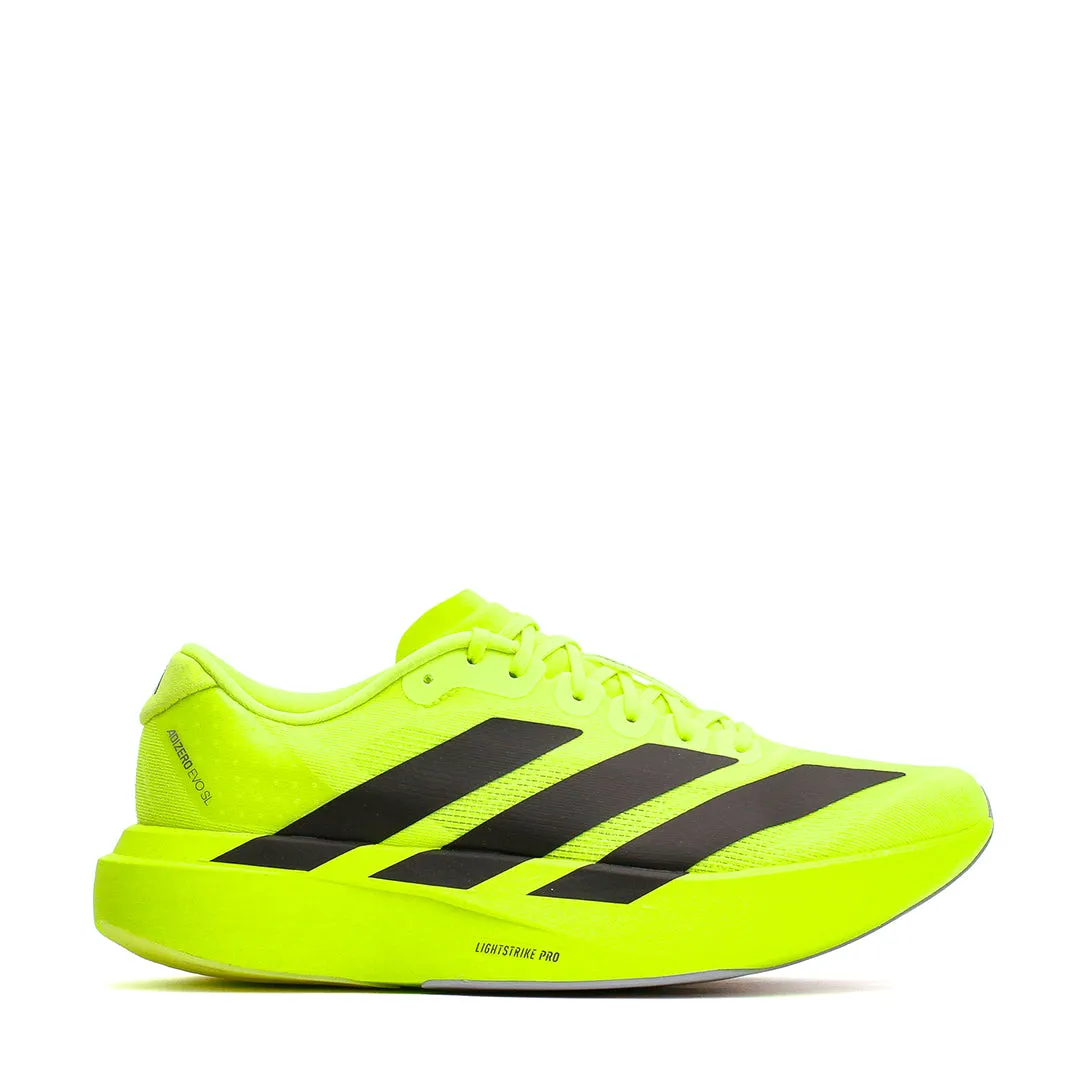 reinforced - toe - area - durability shoes Adidas Men Adizero Evo SL Lucid Lemon JR3416