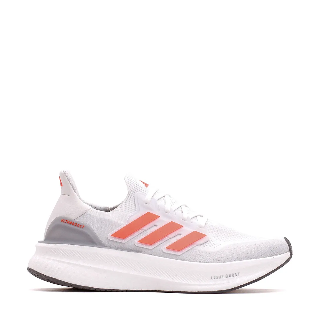 rainy running stylish design shoes Adidas Men Ultraboost 5 White Red ID8818