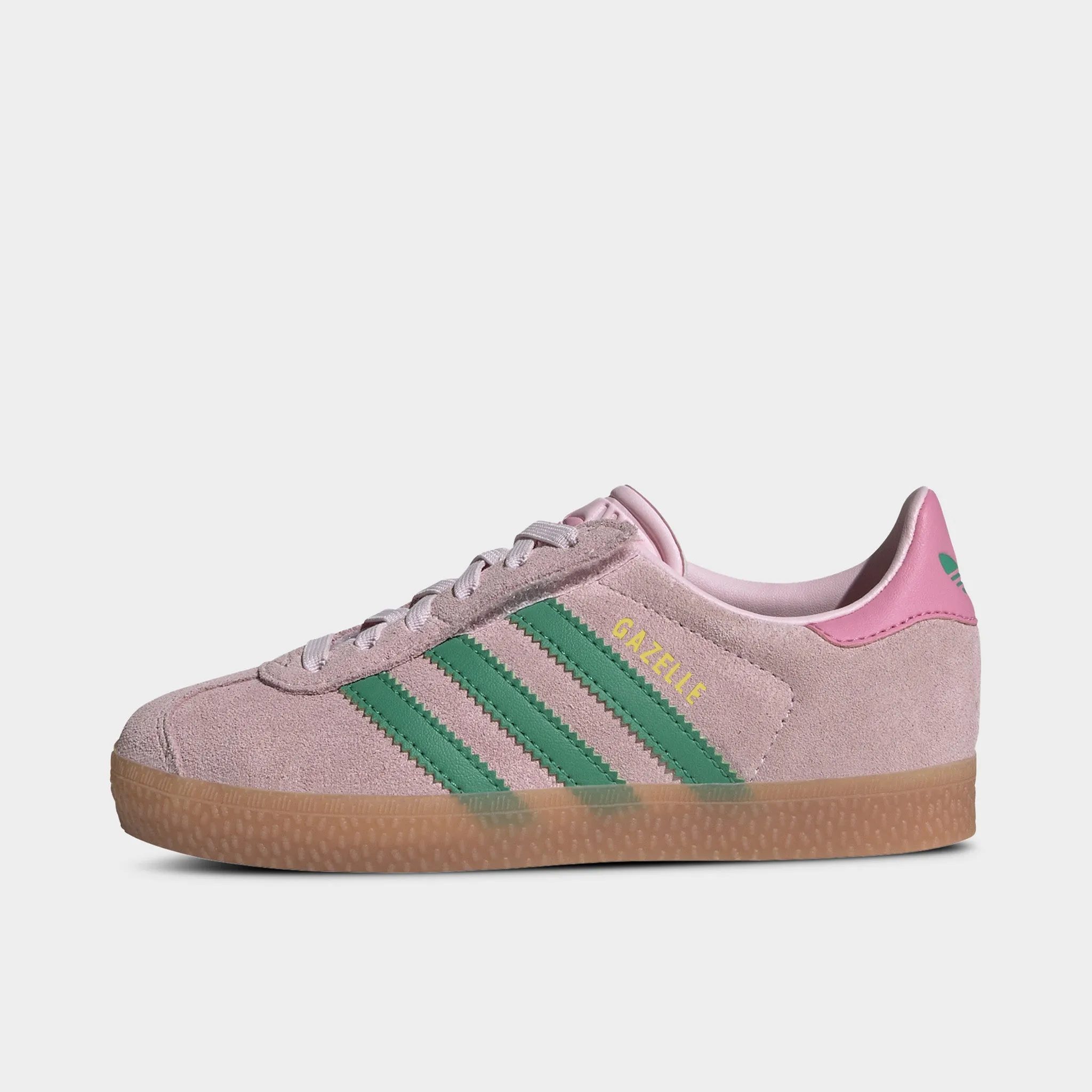 adidas Originals Children's Gazelle Pink / Green - Gum Dad Pick TPU Stability