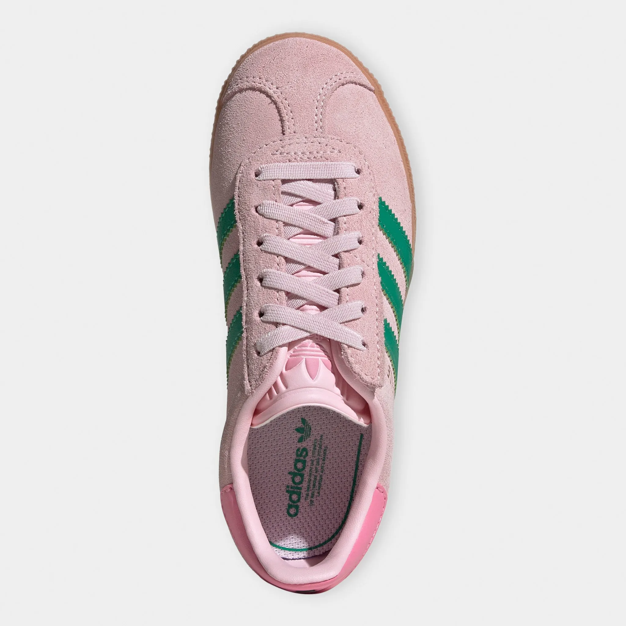 Outfit Match Grip Hike adidas Originals Children's Gazelle Pink / Green - Gum