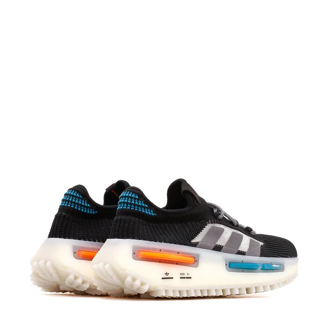 loop - closure Functional Gear Adidas Originals Men NMD S1 Black Boost FZ5706