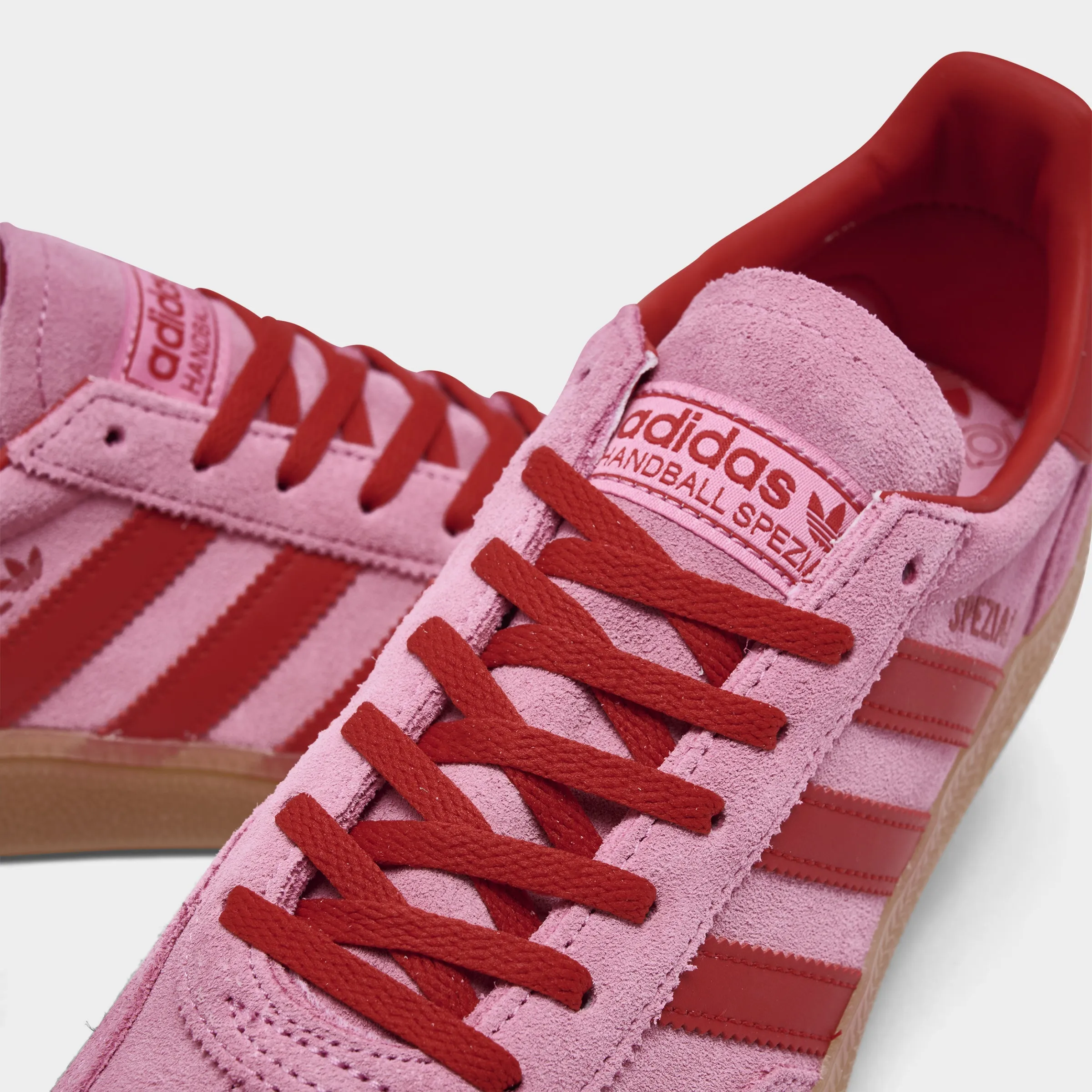 Step Comfort adidas Originals Women's Handball Spezial Semi Pink Glow / Better Scarlet - Gum
