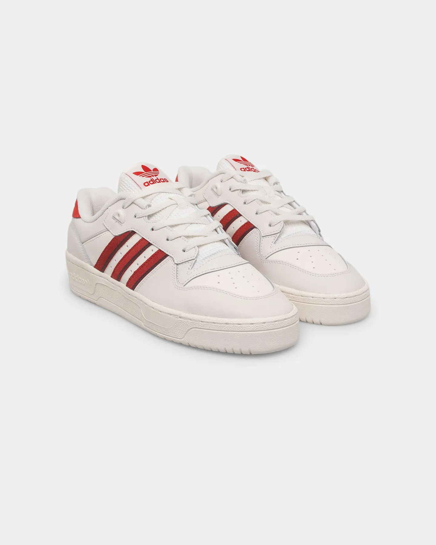 Adidas Rivalry Low Cloud White/Red Comfort Cushion Couple Pair