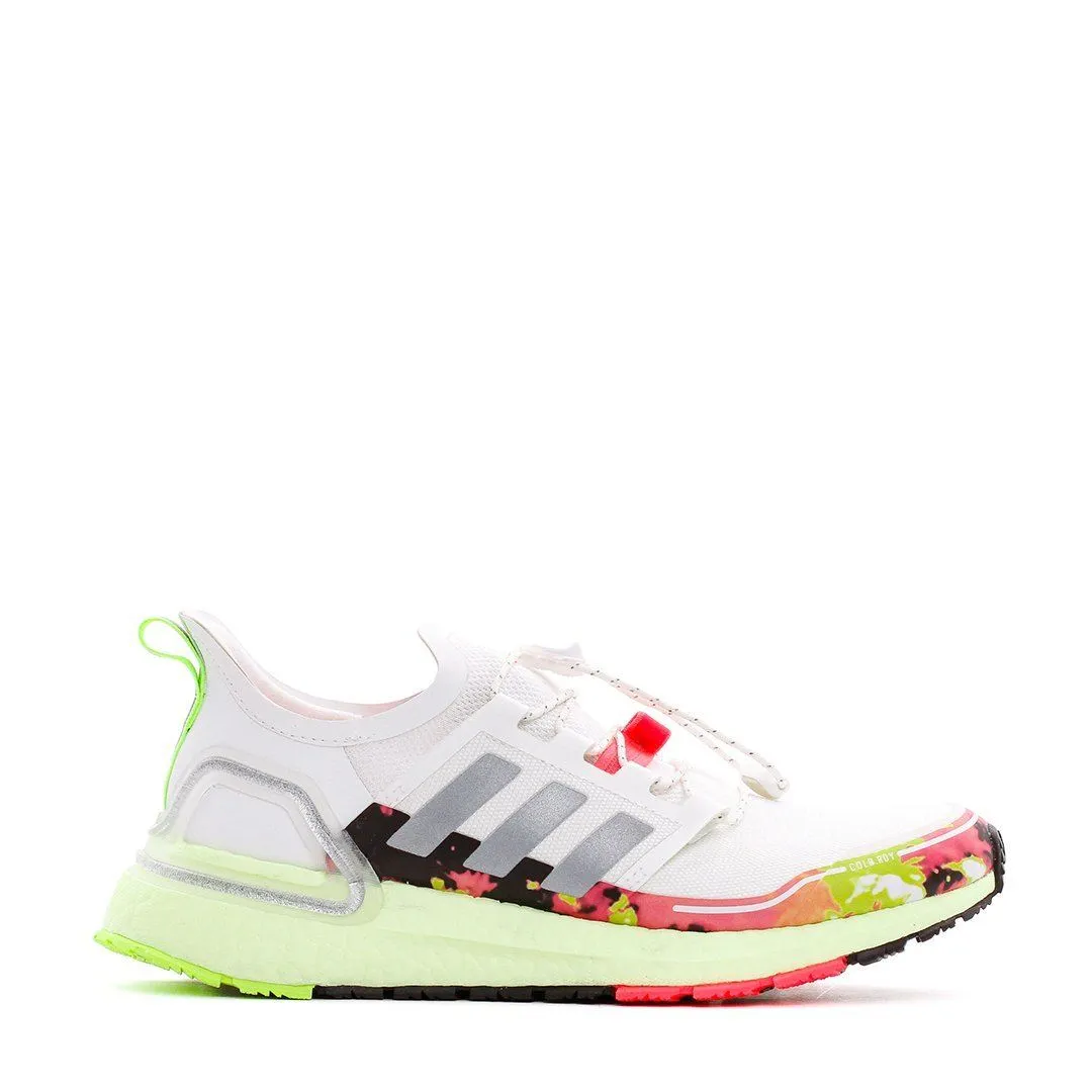 wide widths Athletic Apparel Adidas Running Women Ultra Boost C.RDY White Green Pink Ultraboost FV6995