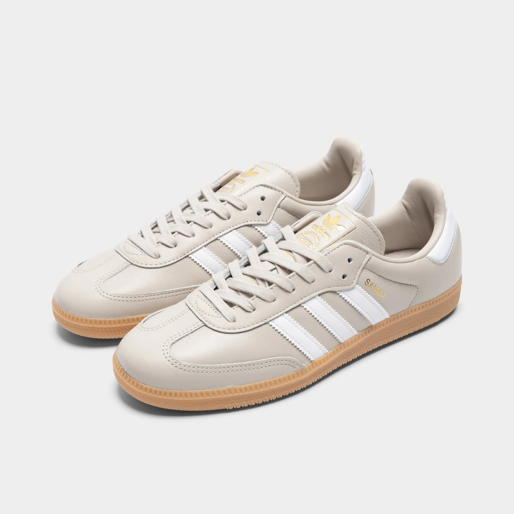 Adidas Samba OG Alluminum / White - Gum Outfit Neutral Easy   wear