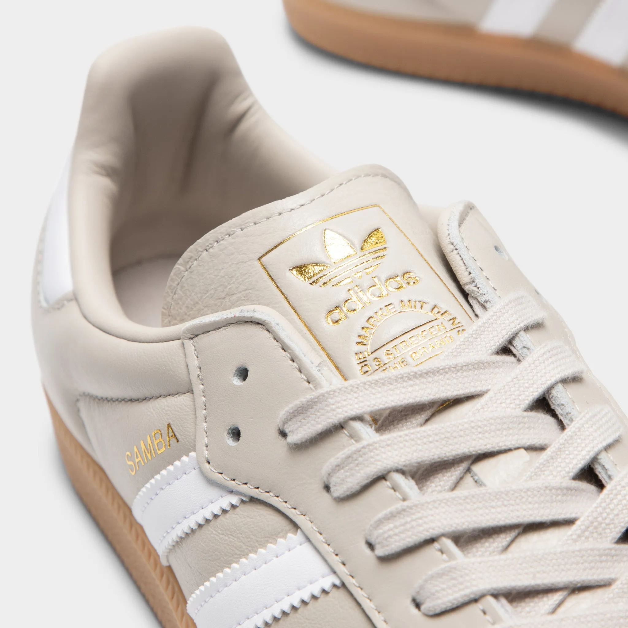 Adidas Samba OG Alluminum / White - Gum slim fit