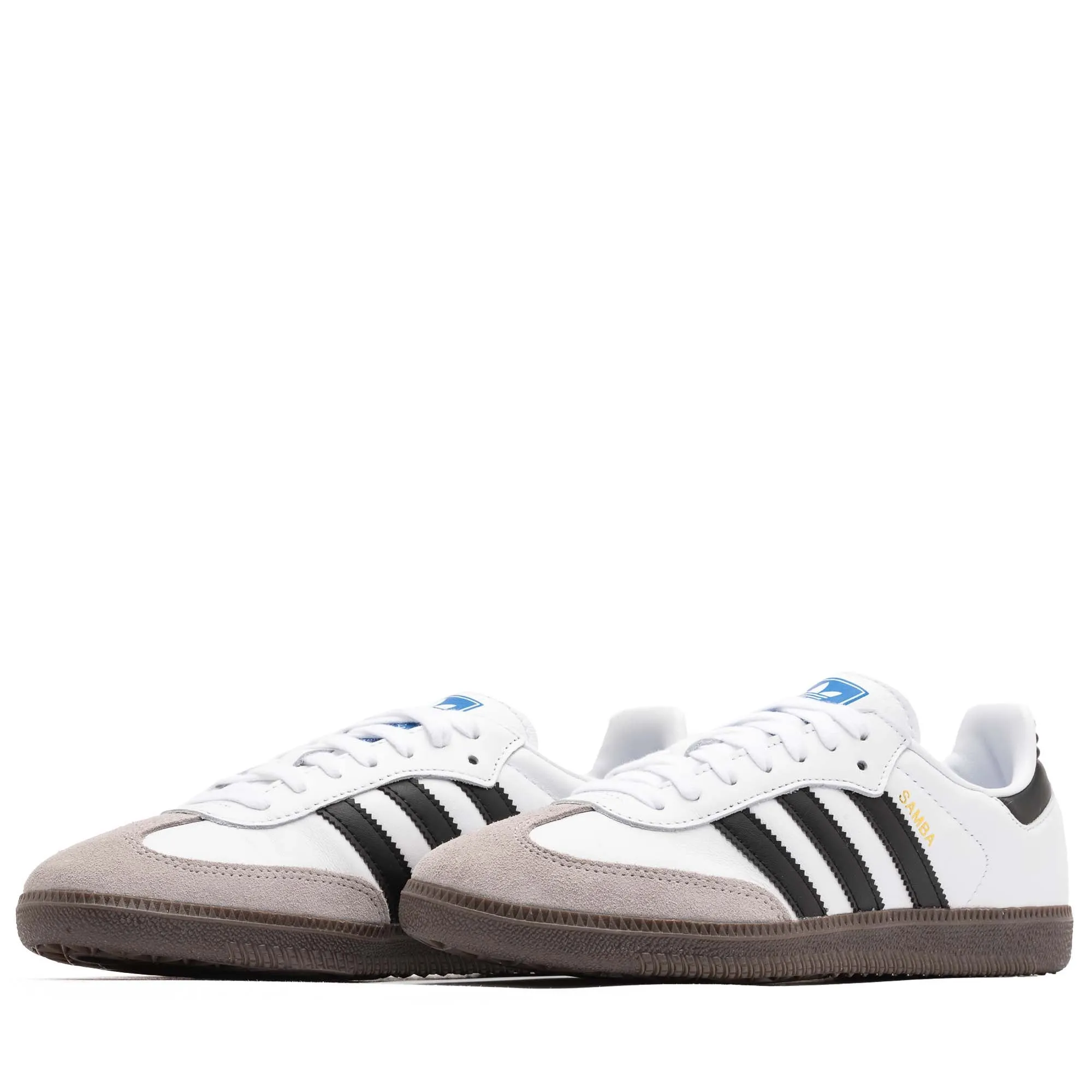 Neutral Choice Lockdown Lacing System Adidas Samba OG - Cloud White/Core Black/Gum