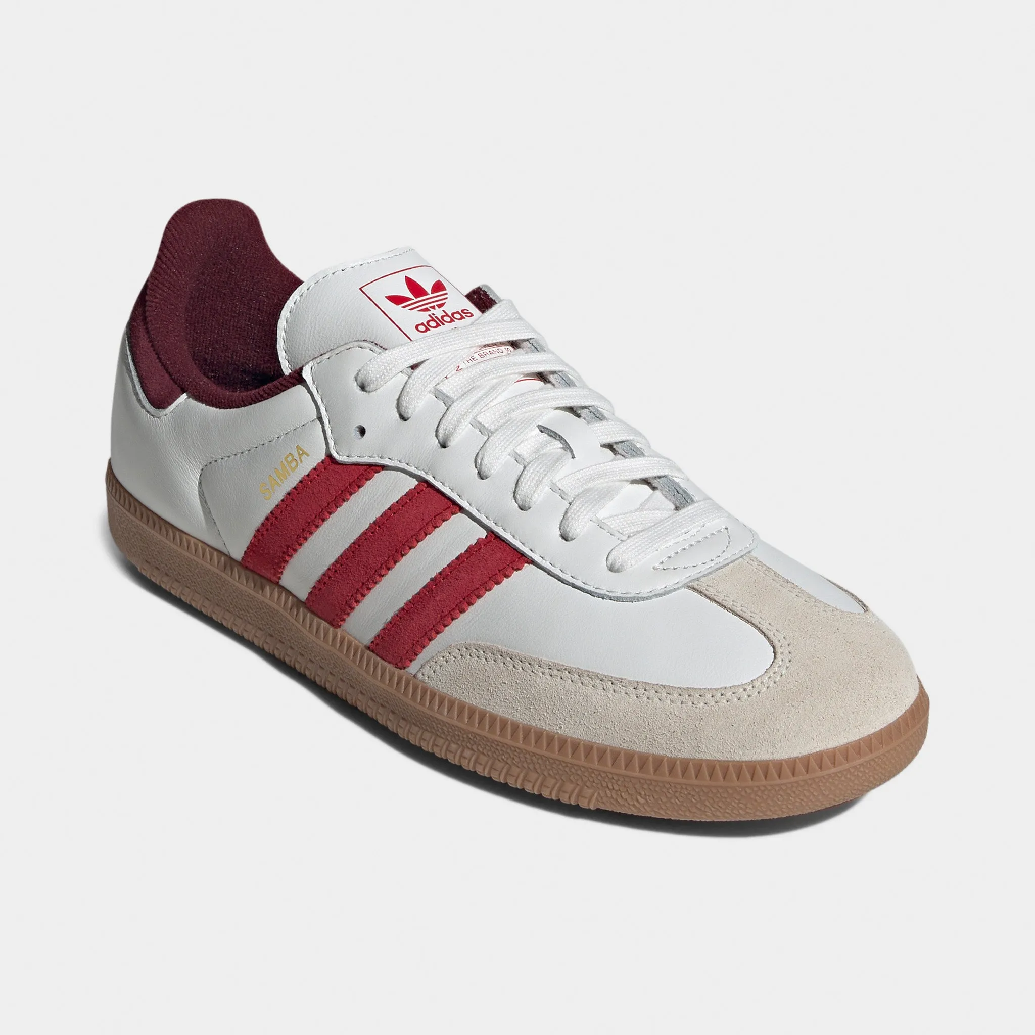 adidas Samba OG Off White / Better Scarlet - Shadow Red Lightweight Design Comfort Outsole