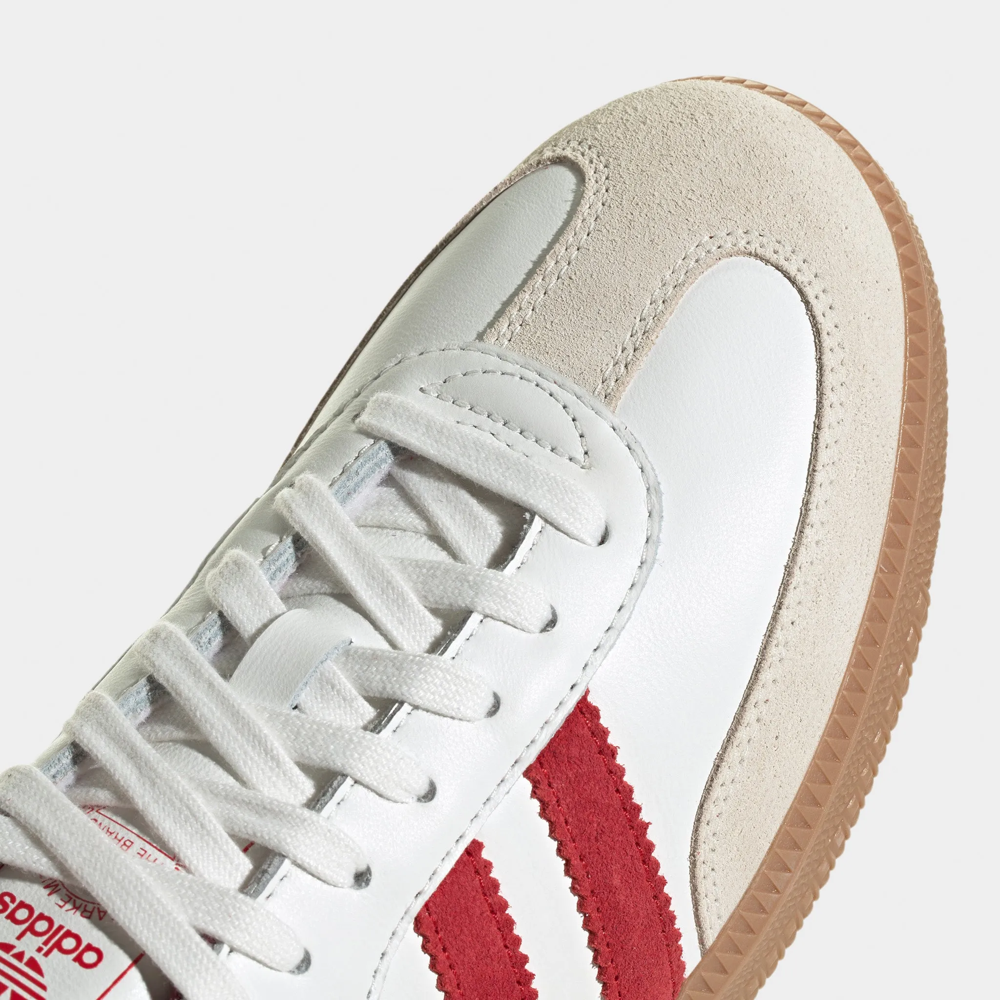 shape fit River Cross adidas Samba OG Off White / Better Scarlet - Shadow Red