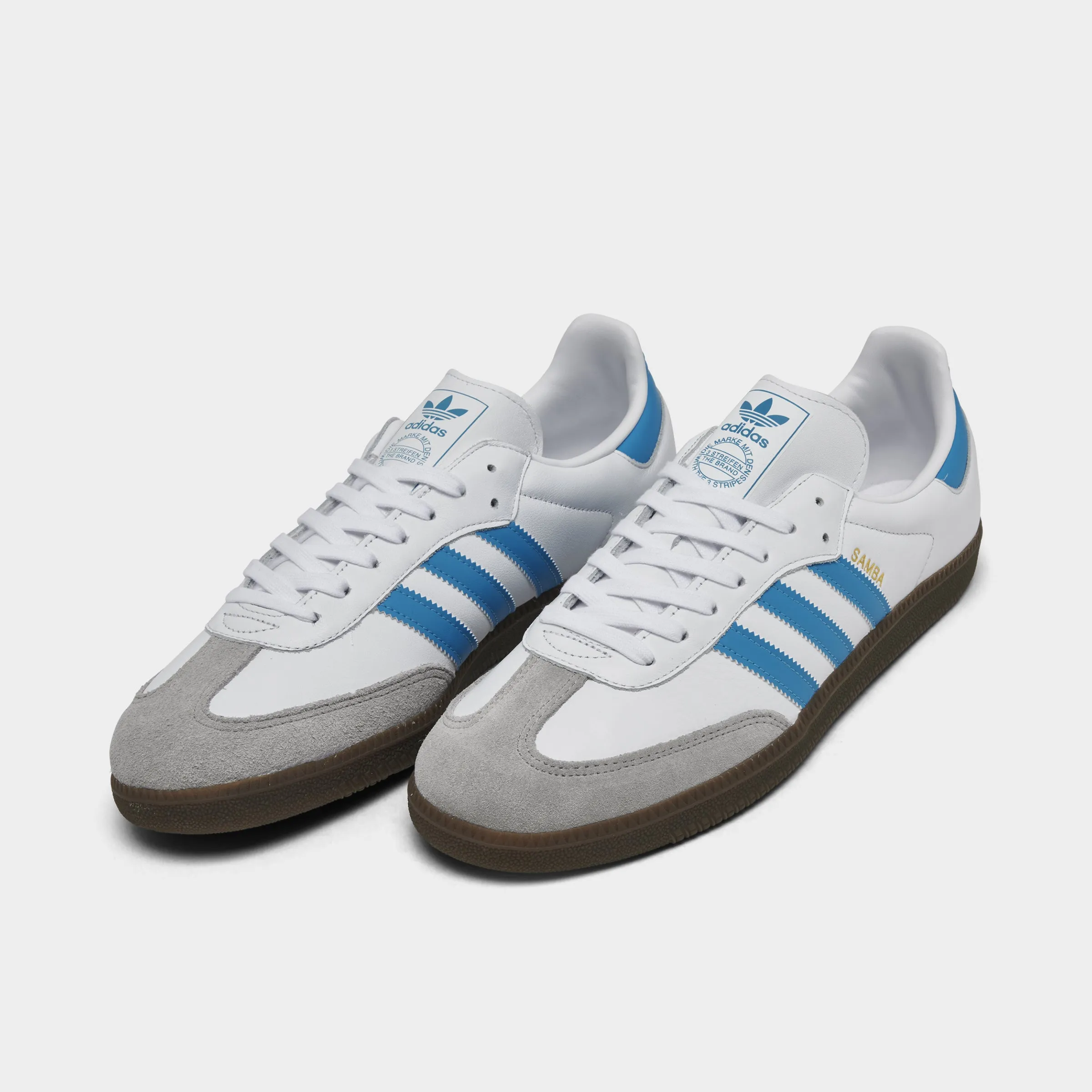 adidas Samba OG White / Blue - Gum Video Look