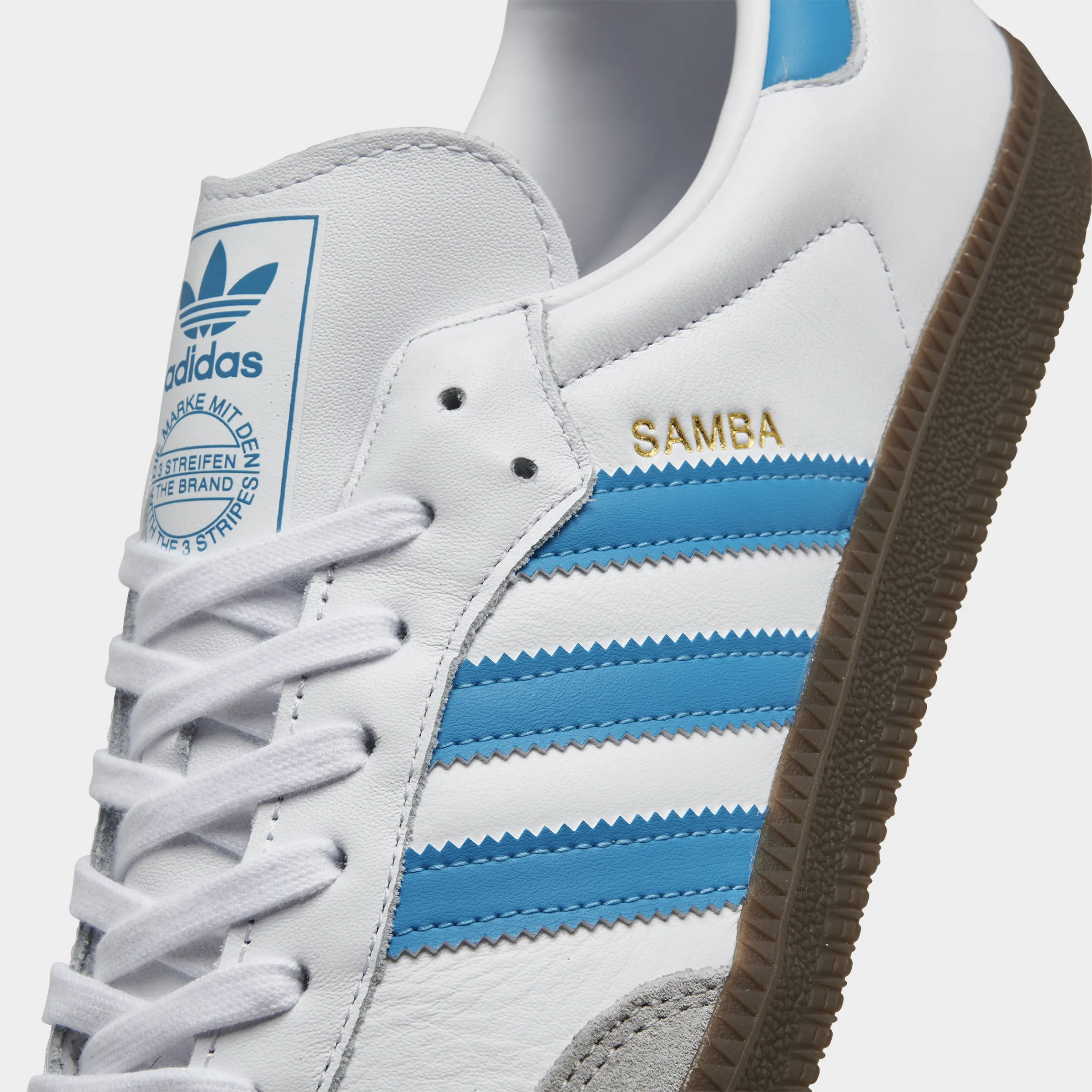 adidas Samba OG White / Blue - Gum No Breakin