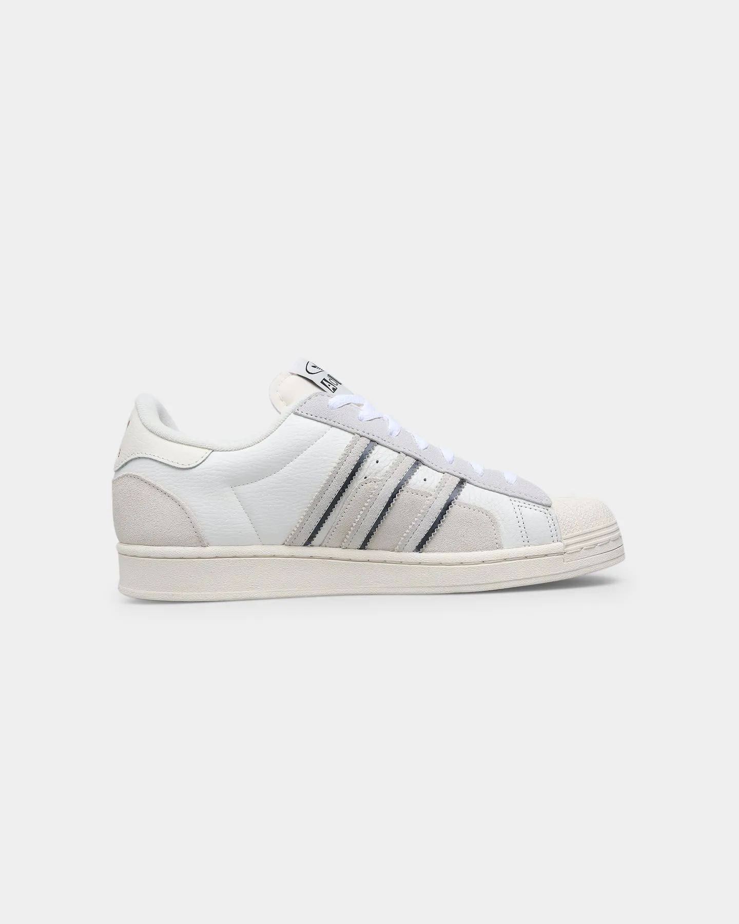 Adidas Superstar Cloud White / Aluminium / Vivid Red Cotton Base