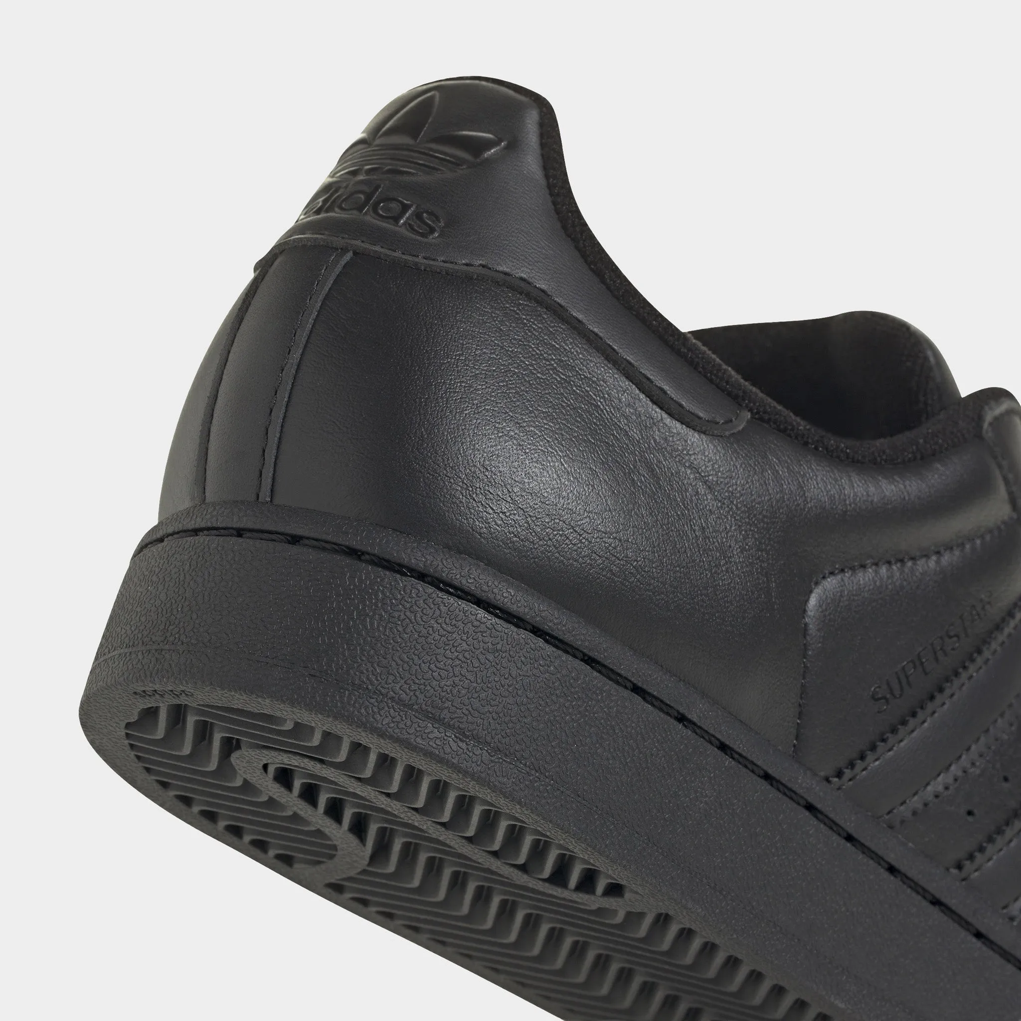 Neat Lines adidas Superstar II Black / Black - Black
