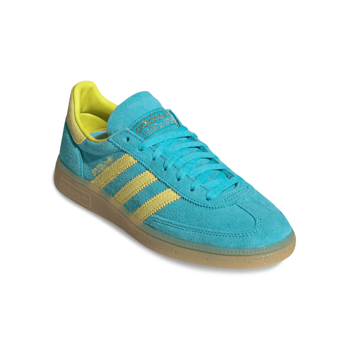 Adidas Women's Handball Spezial Blue Glow/Yellow Seamless Fit Airport Run