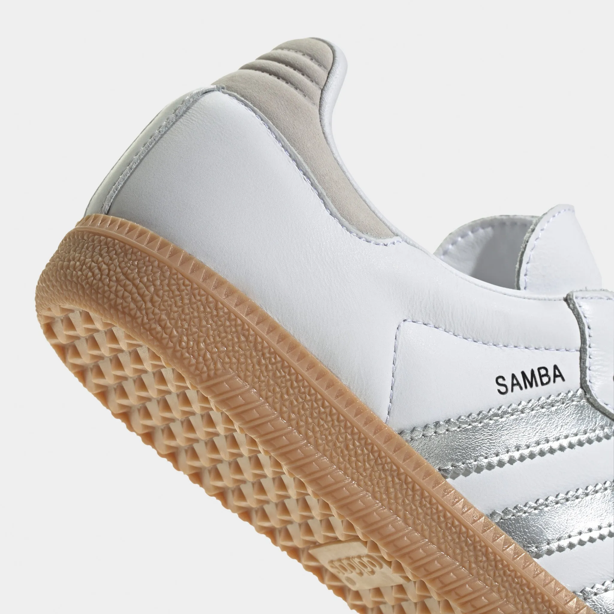 Red Glow Shine Silver adidas Women's Samba OG White / Silver Metallic - Grey