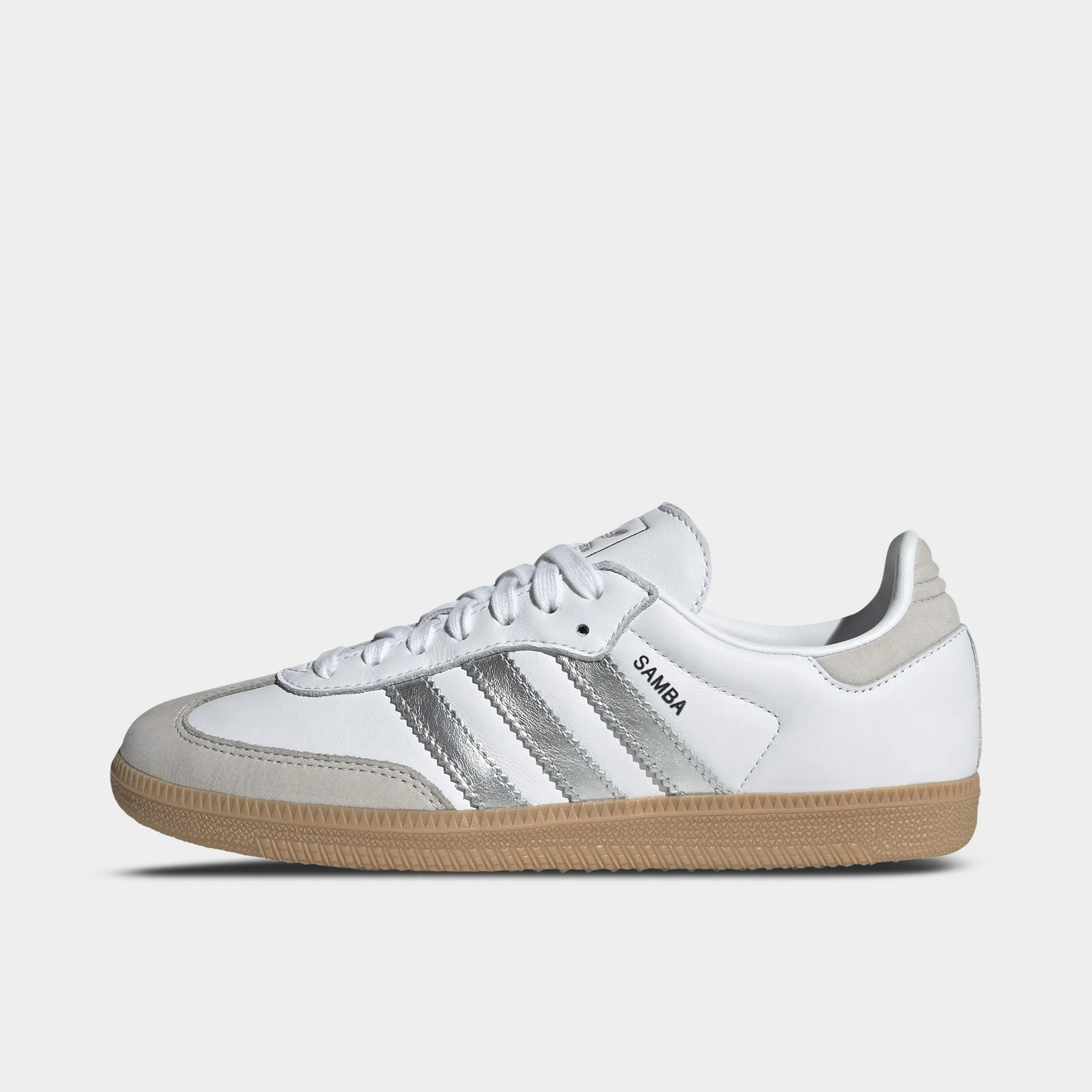 adidas Women's Samba OG White / Silver Metallic - Grey Field Jog Toe Protection