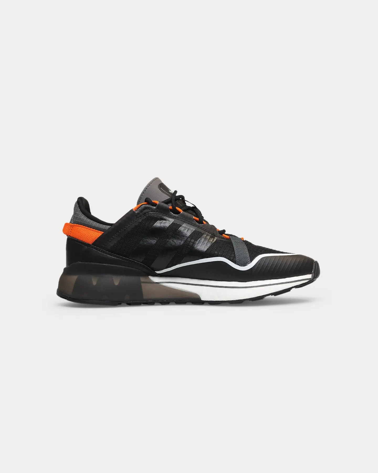 Adidas ZX 2K Boost Pure White/Grey/Orange Durable Fabric Action Fast