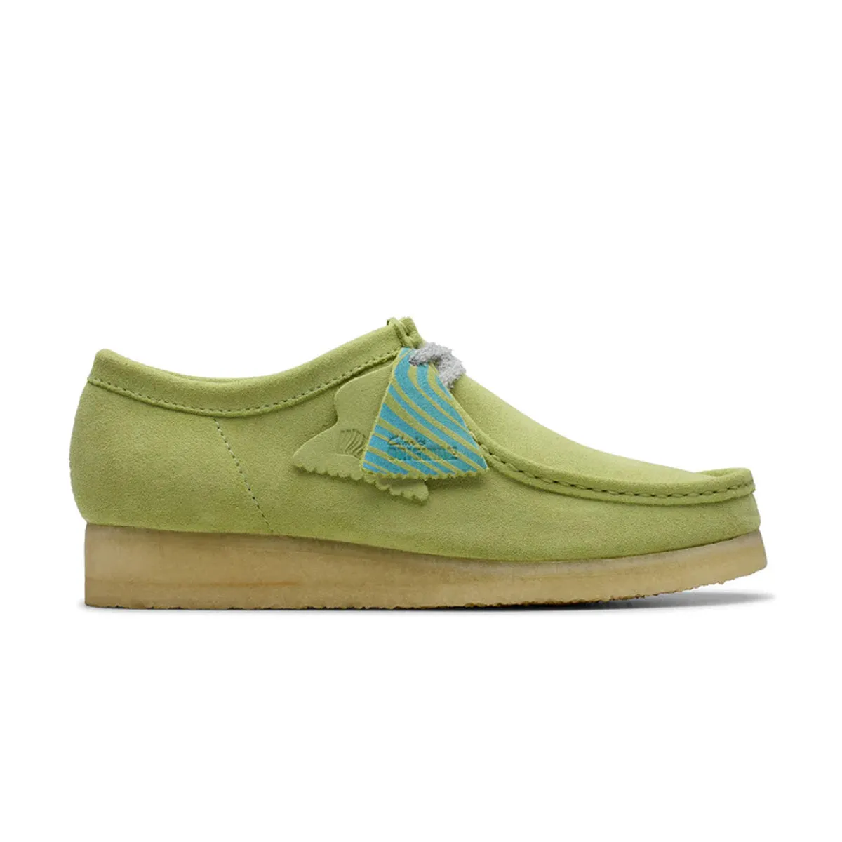 Stone Gray Scandi Clean Wallabee 'Pale Lime'
