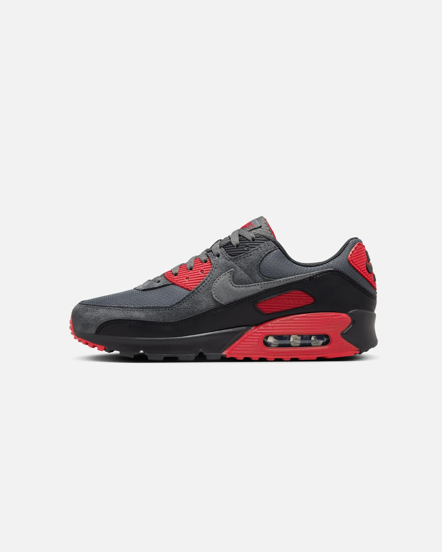 Park Step Runway Glow Nike Air Max 90 Black/Smoke Grey/Fire Red