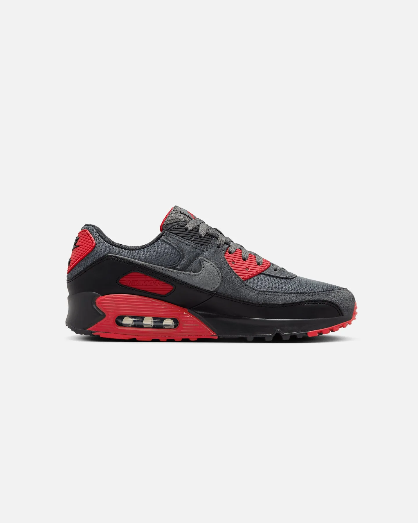 Mesh Nike Air Max 90 Black/Smoke Grey/Fire Red
