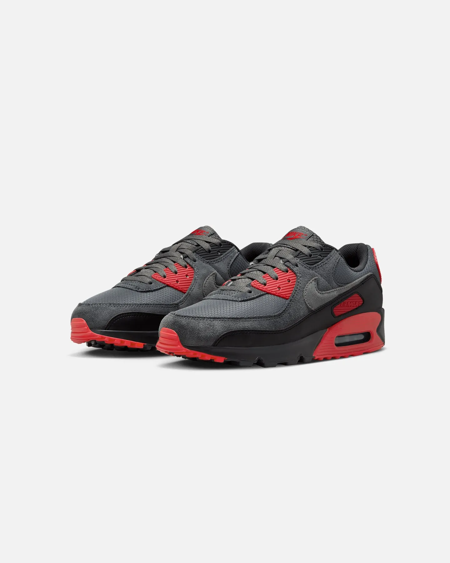 Path Free High Top Nike Air Max 90 Black/Smoke Grey/Fire Red