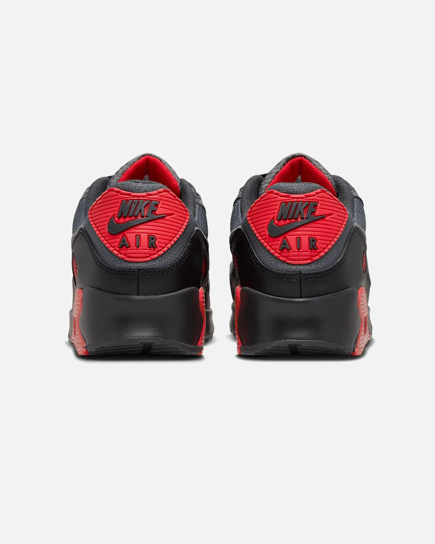 Nike Air Max 90 Black/Smoke Grey/Fire Red Comfort Walk