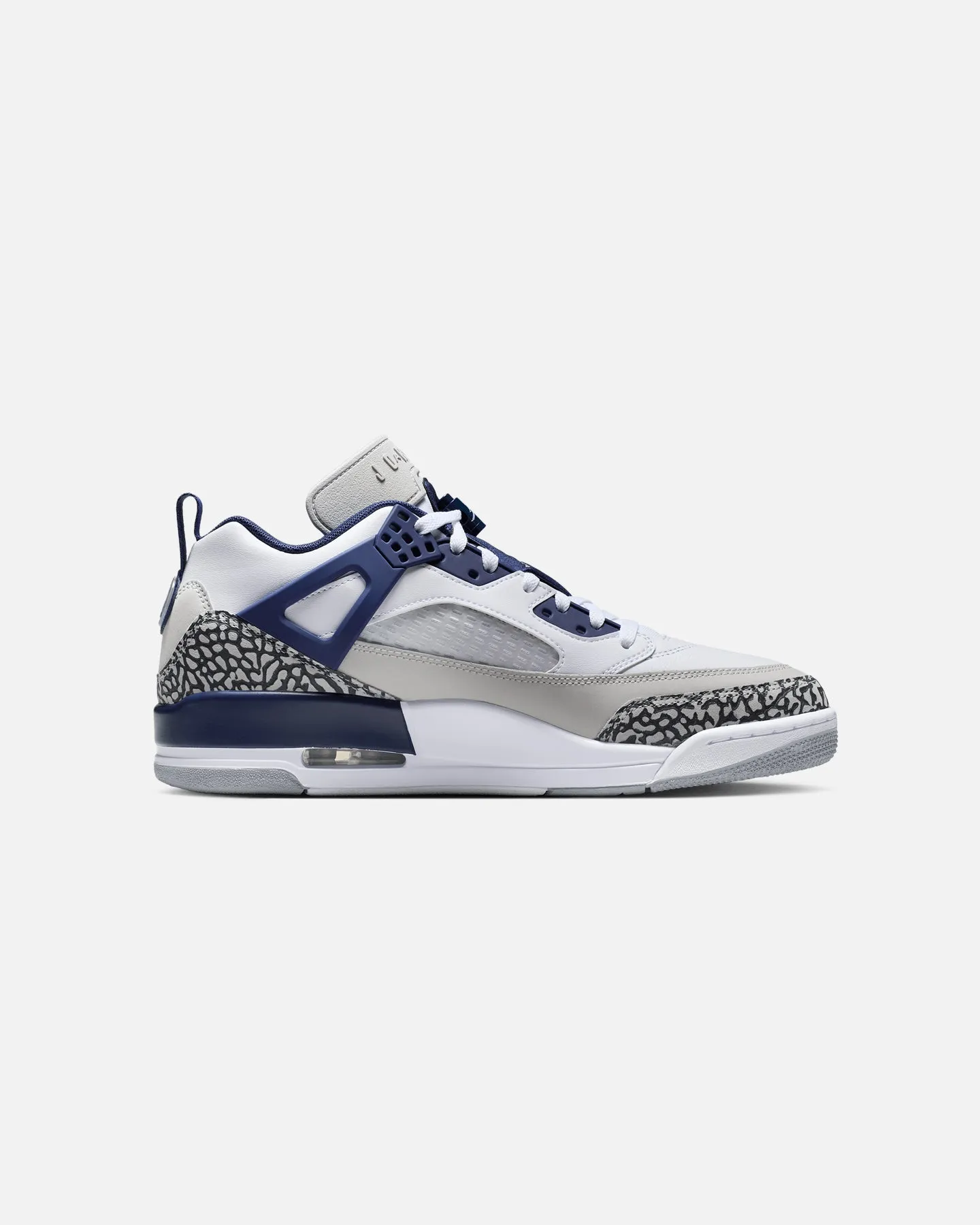 Jordan Spizike Low White/Navy Easy To Clean Comfort Heel