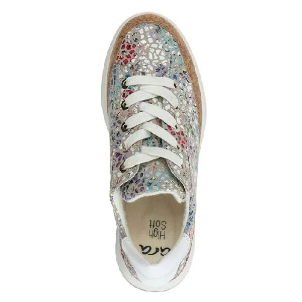 Womens Ara Rem in Multi Konfettikid/Kork/White Foldable Build