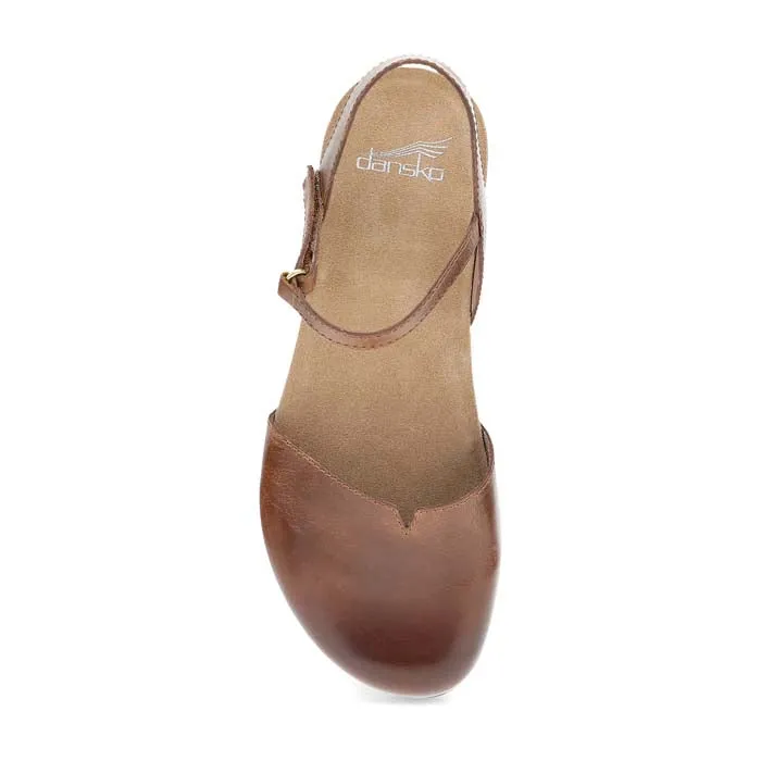 Womens Dansko Rowan Leather in Tan Leather Cool