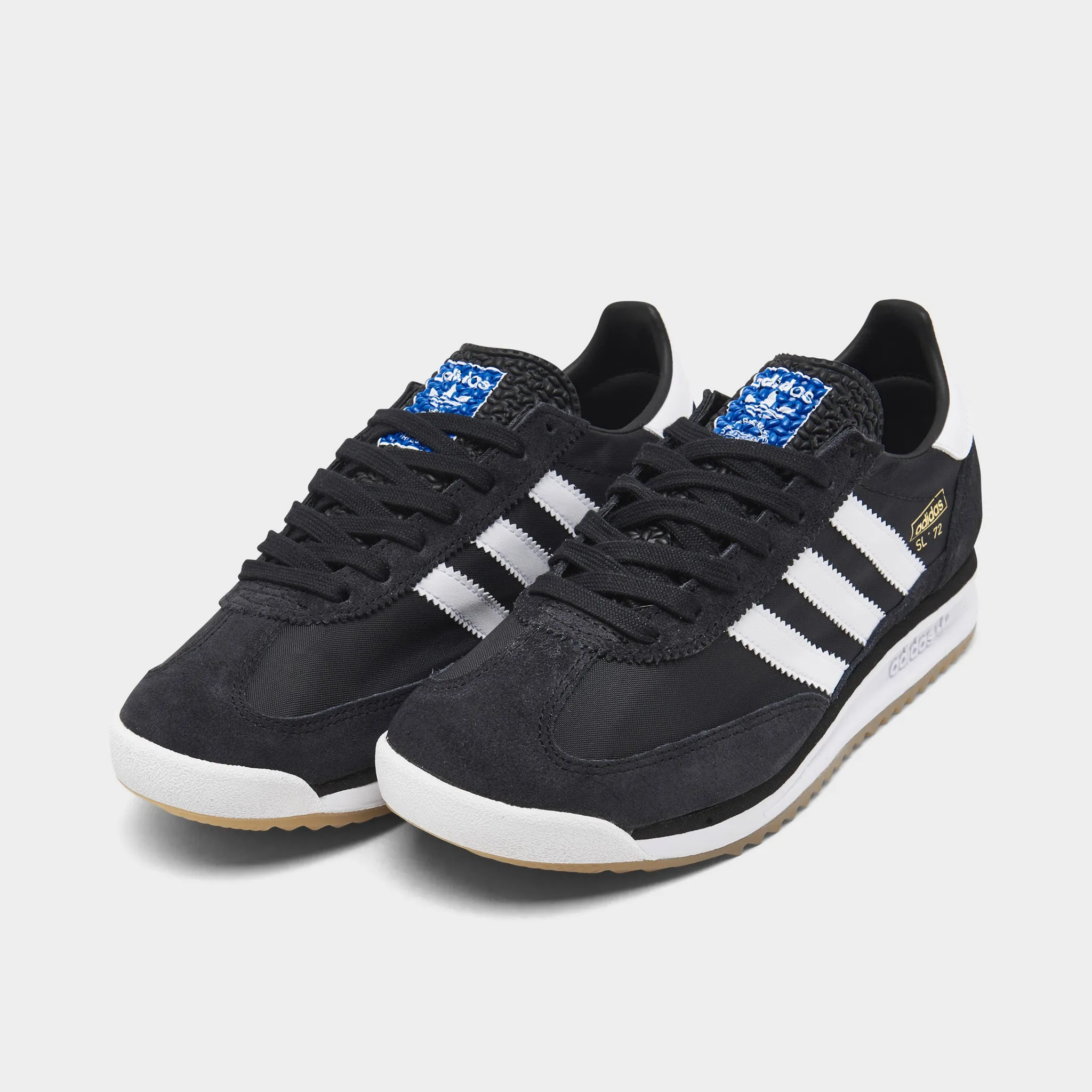 Heat Free Modern Edge adidas Juniors' SL 72 Core Black / Footwear White - Blue