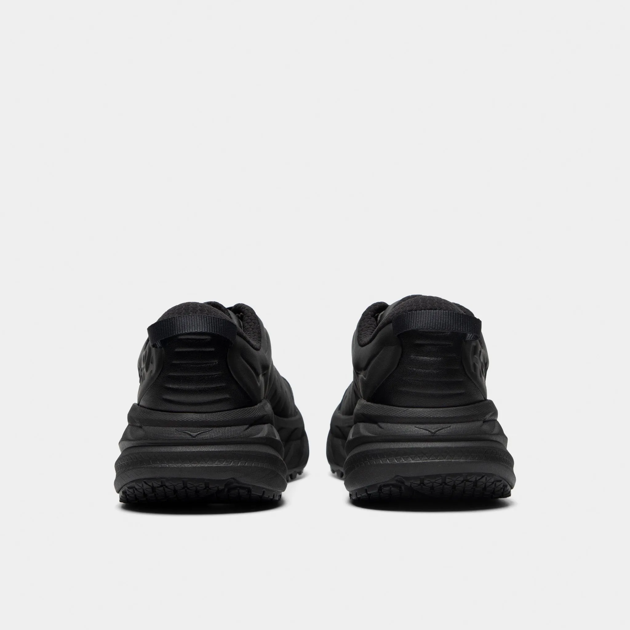 Hoka Bondi SR Black / Black All Time Toe box