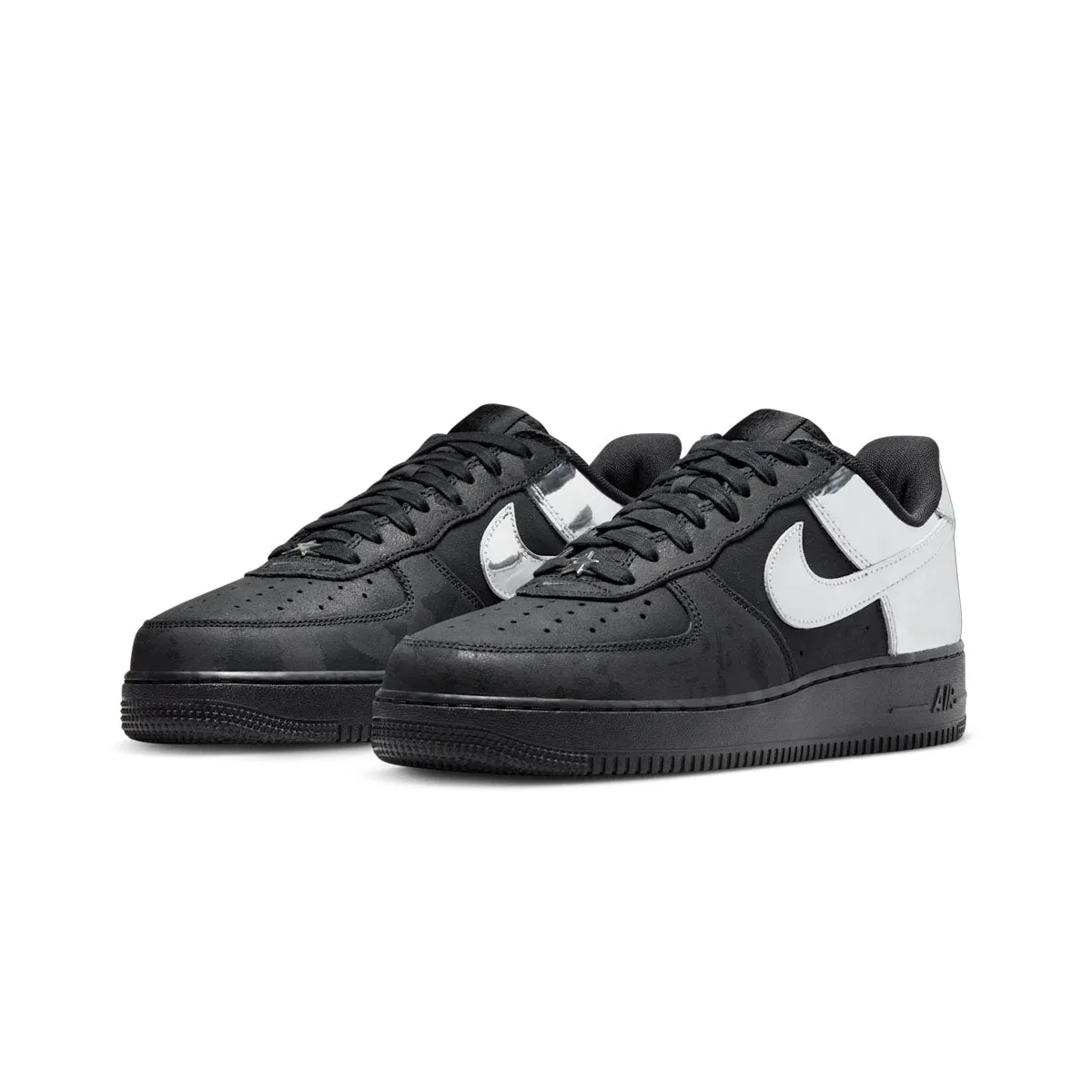 Air Force 1 Low 'Black Metallic Silver' Rapid pace Comfort Step