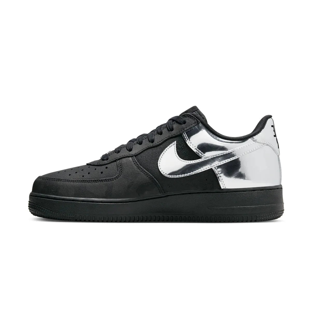 Air Force 1 Low 'Black Metallic Silver' teenagers - specific benefits Secure Grip