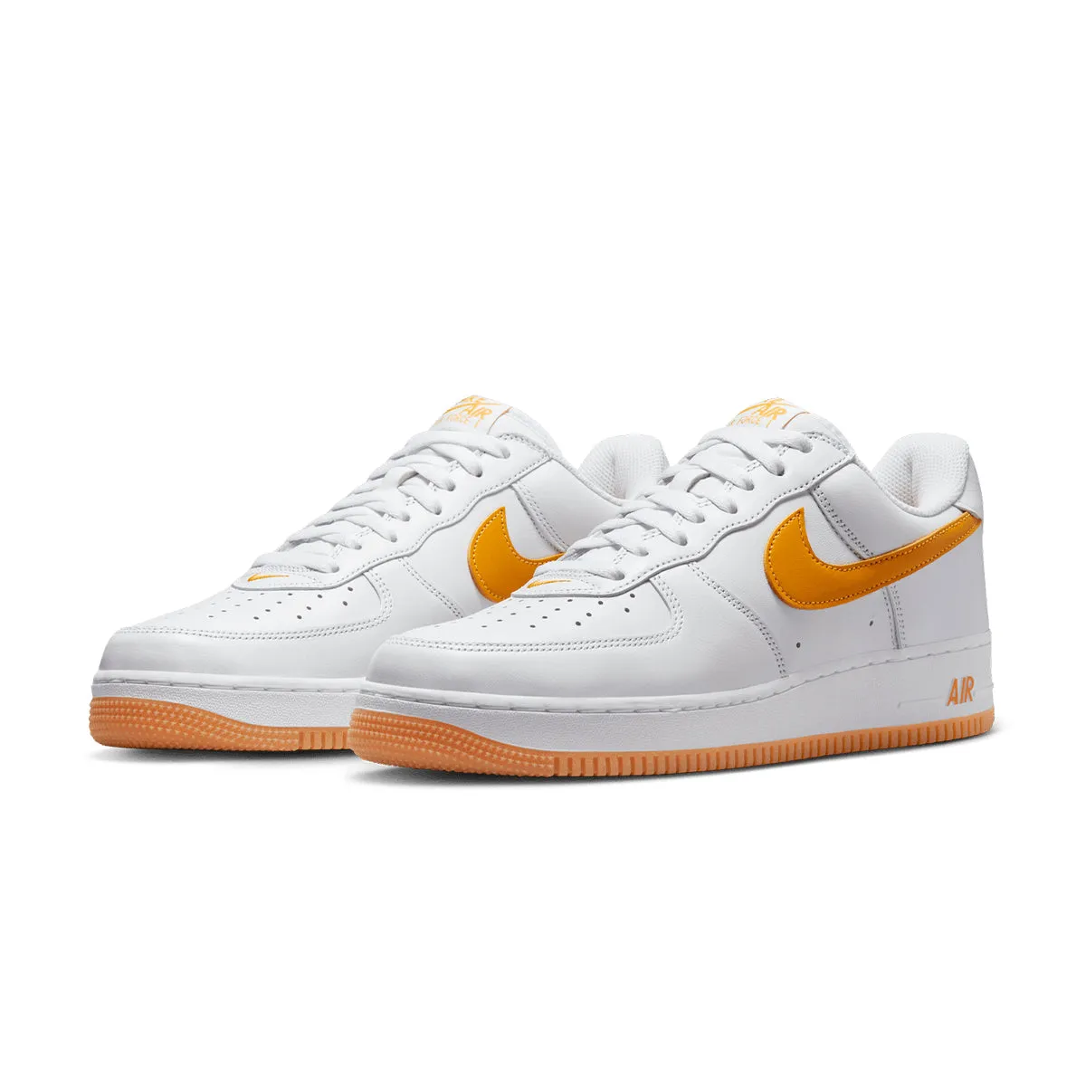Plain cyclists' efficiency Air Force 1 Low Retro QS 'Waterproof White University Gold'