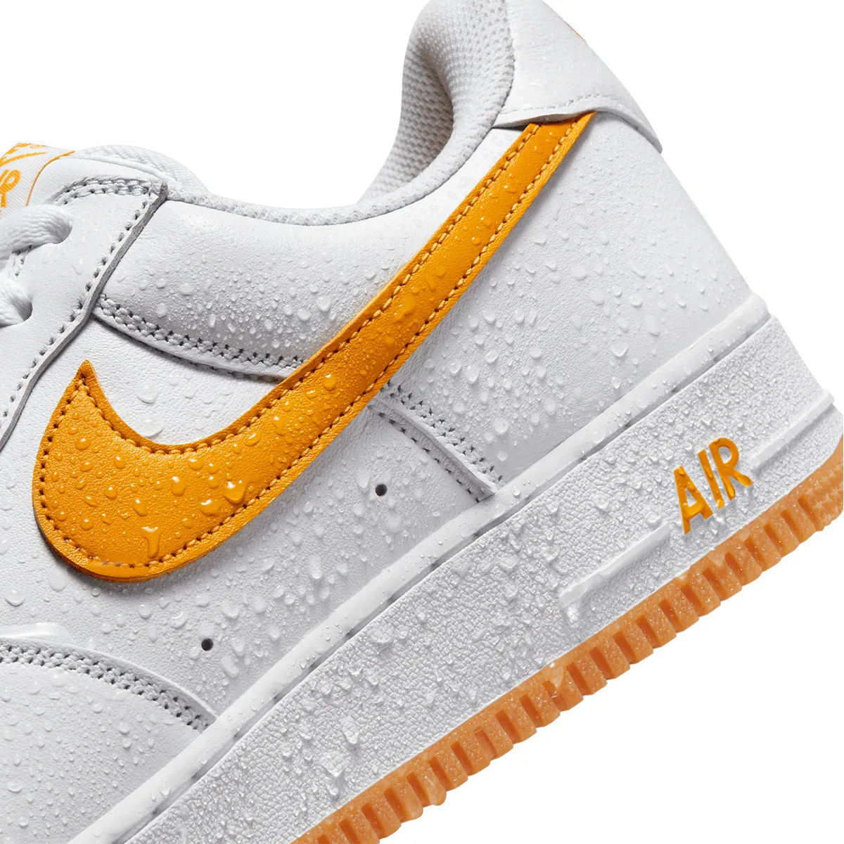 Air Force 1 Low Retro QS 'Waterproof White University Gold' Adaptive stability Slip-resistant durability