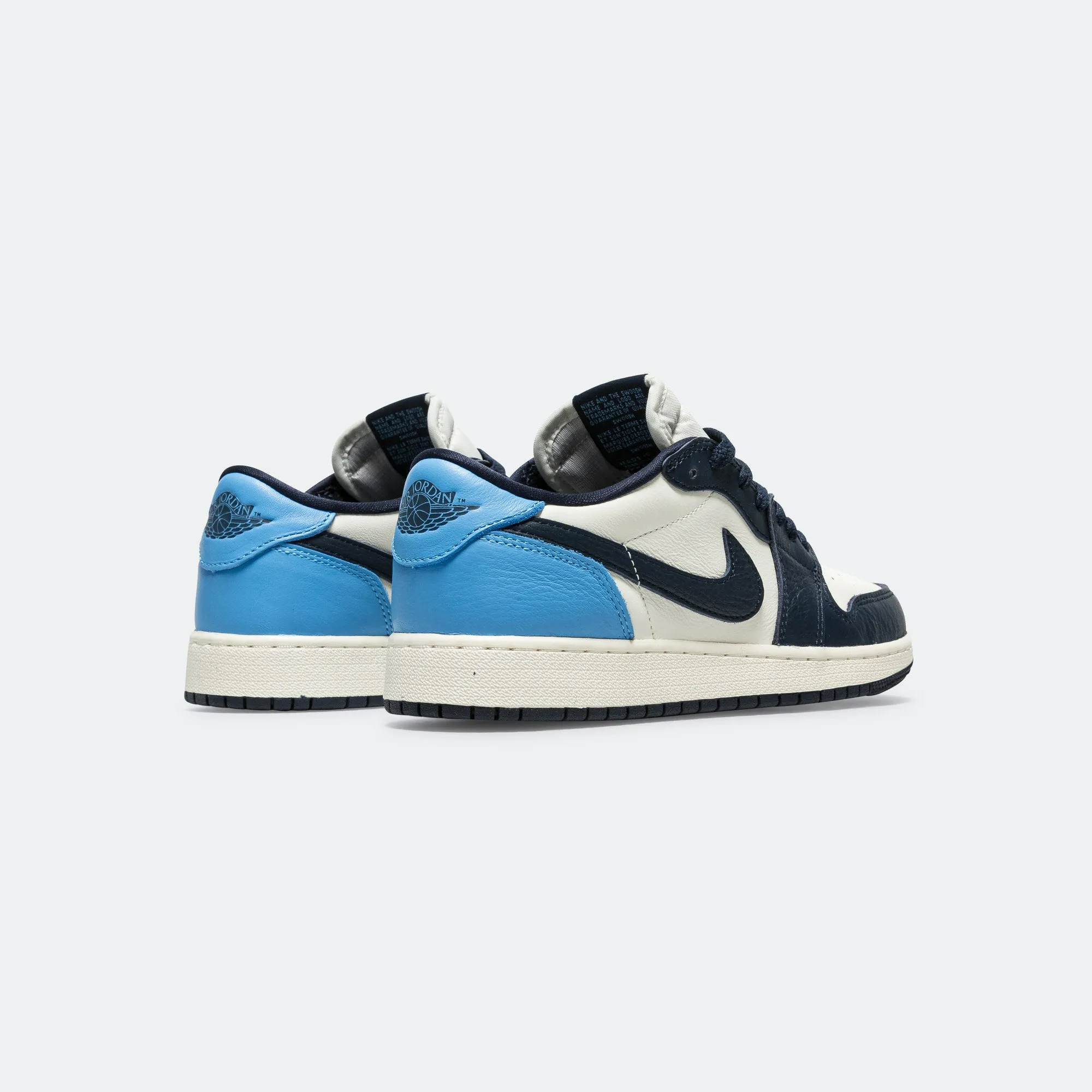 Smart Design Air Jordan 1 Low OG (GS) - Obsidian/University Blue-Sail