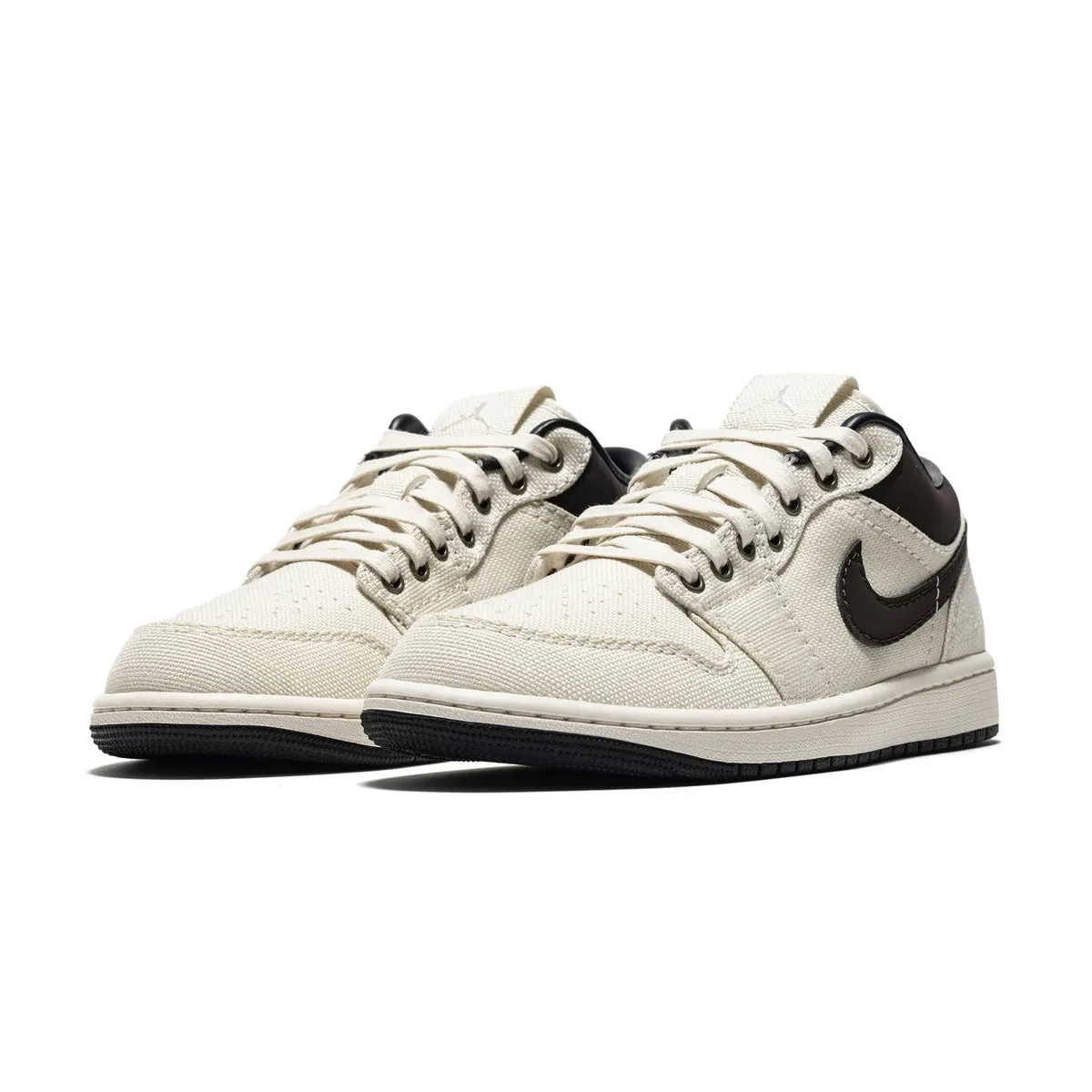 Yoga Base Air Jordan 1 Low Premium 'Pale Ivory Baroque Brown'