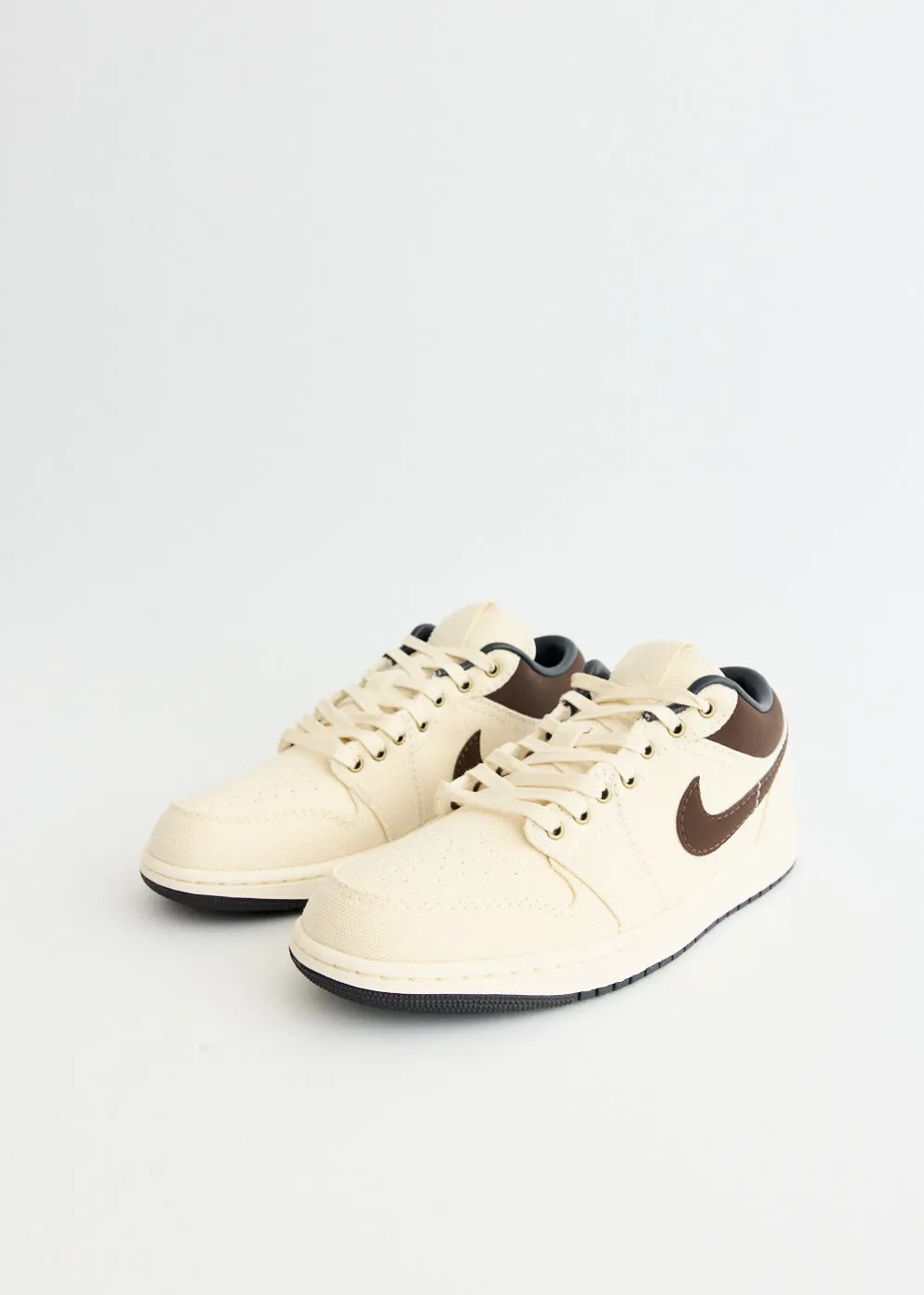 Air Jordan 1 Low Premium 'Pale Ivory' Sneakers familiar