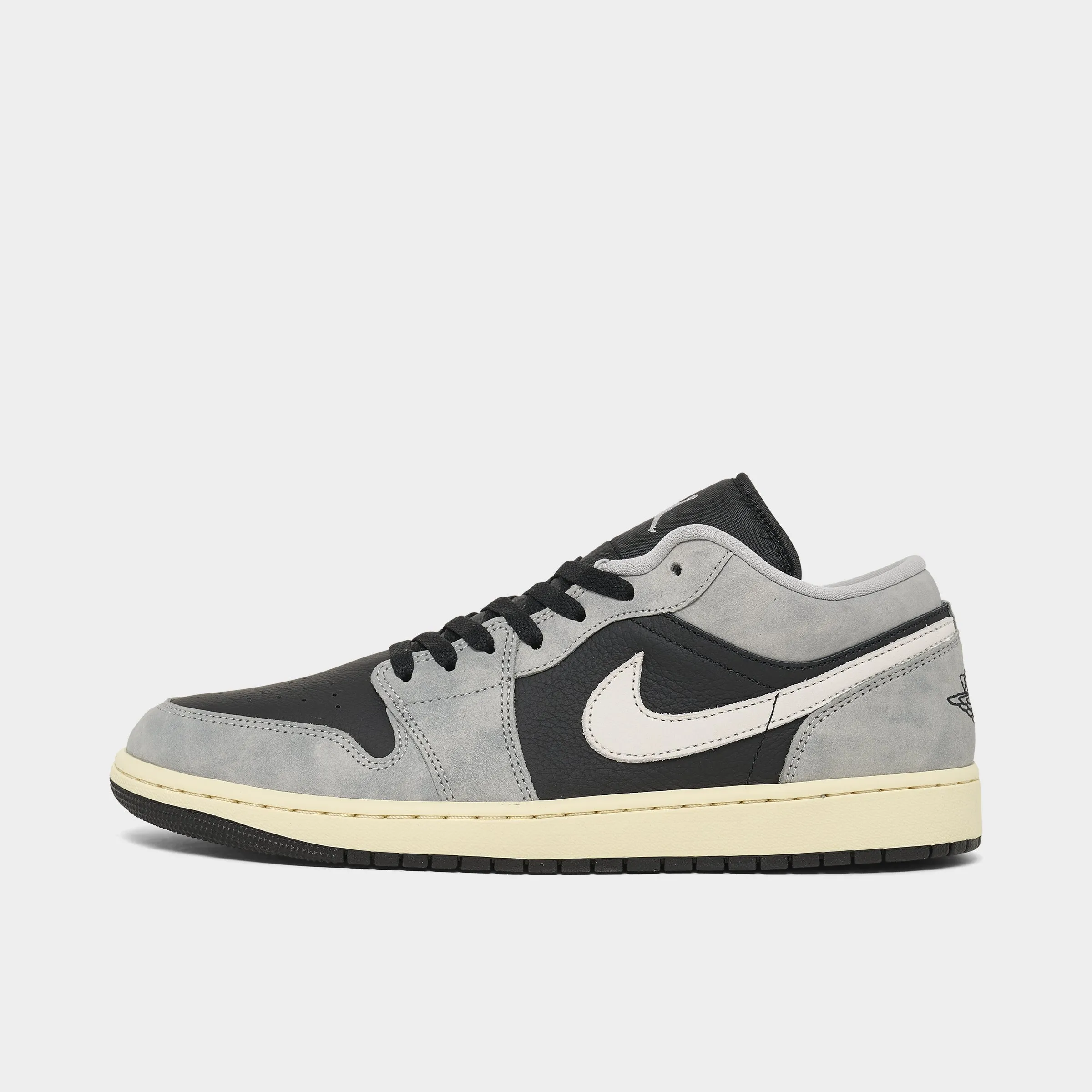 Lightweight Footwear Sock Friendly Air Jordan 1 Low SE Light Smoke Grey / Black - Sail
