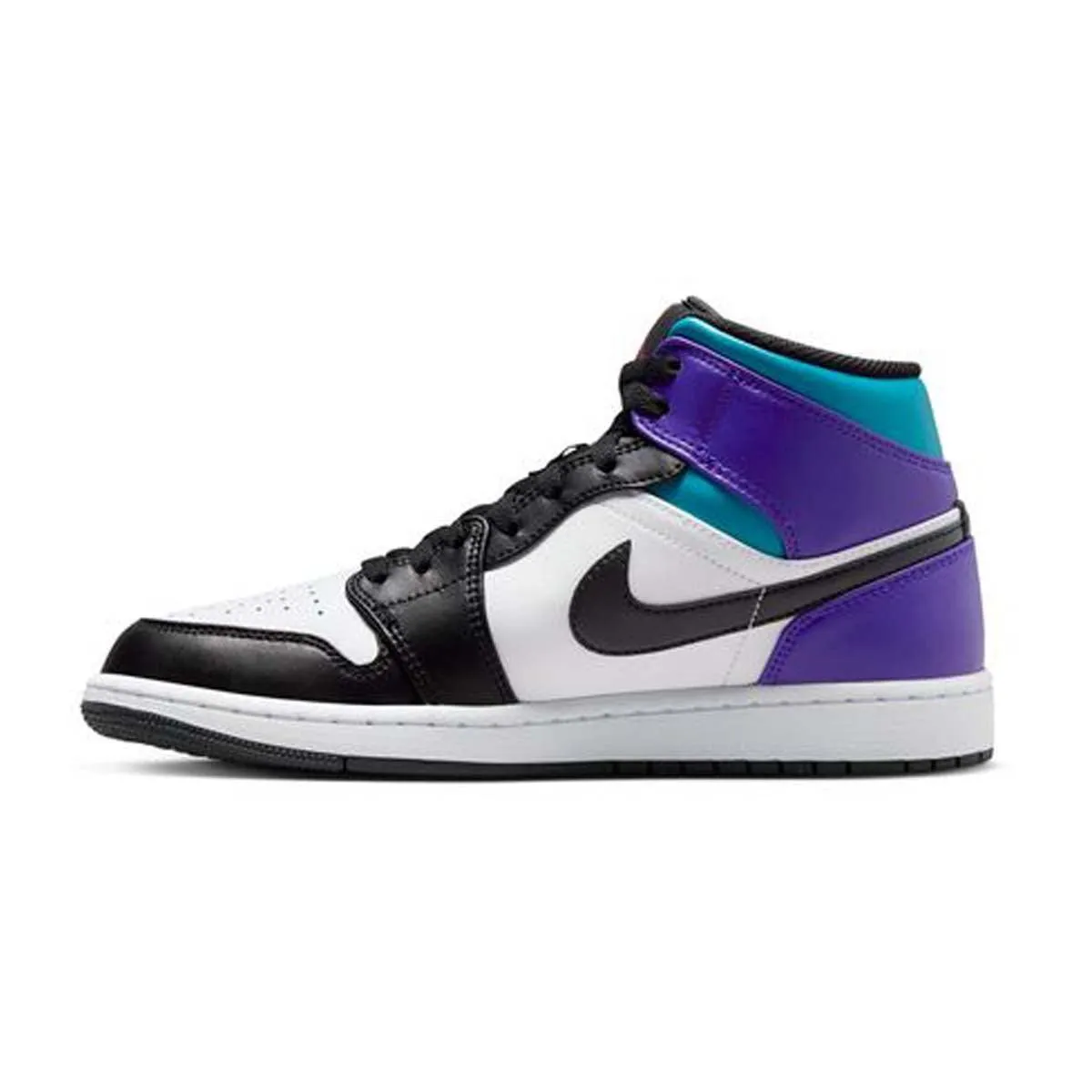 Air Jordan 1 Mid 'Aqua Purple' Smart Fit Any Path