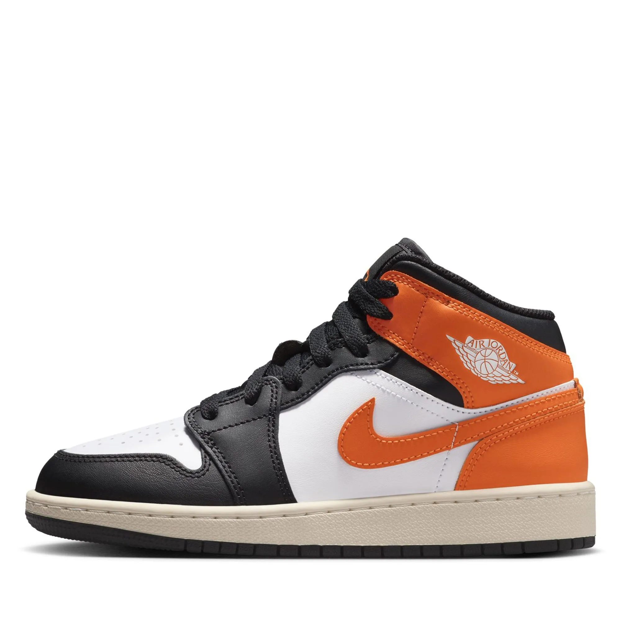 Ultra Cloud Foam Flexible Toe Box Air Jordan 1 Mid (GS) - Starfish/Black