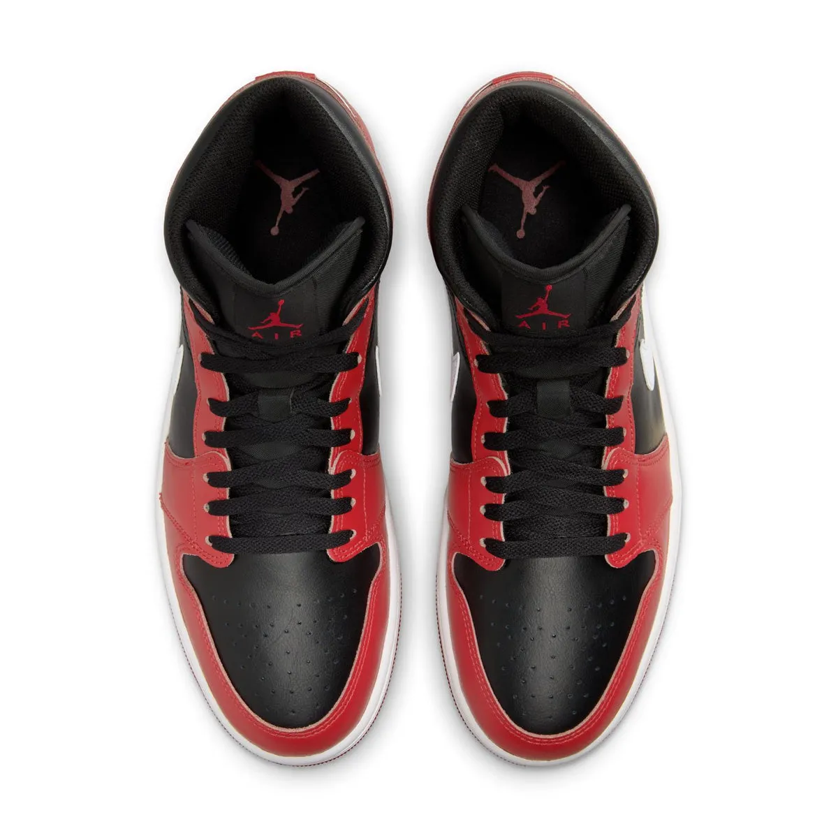 Global Cool Moon Walk Air Jordan 1 Mid 'Gym Red Black Toe'