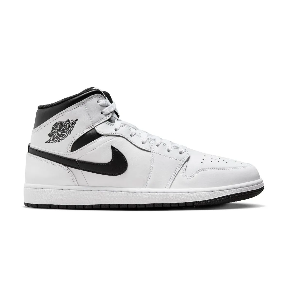 Air Jordan 1 Mid 'White Black' Narrow Fit Shock Guard