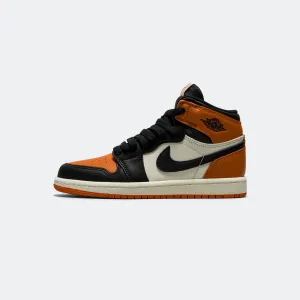 Air Jordan 1 Retro High OG PS - Black/Black-Sail-Starfish Dynamic Fit Secure Lace Loops