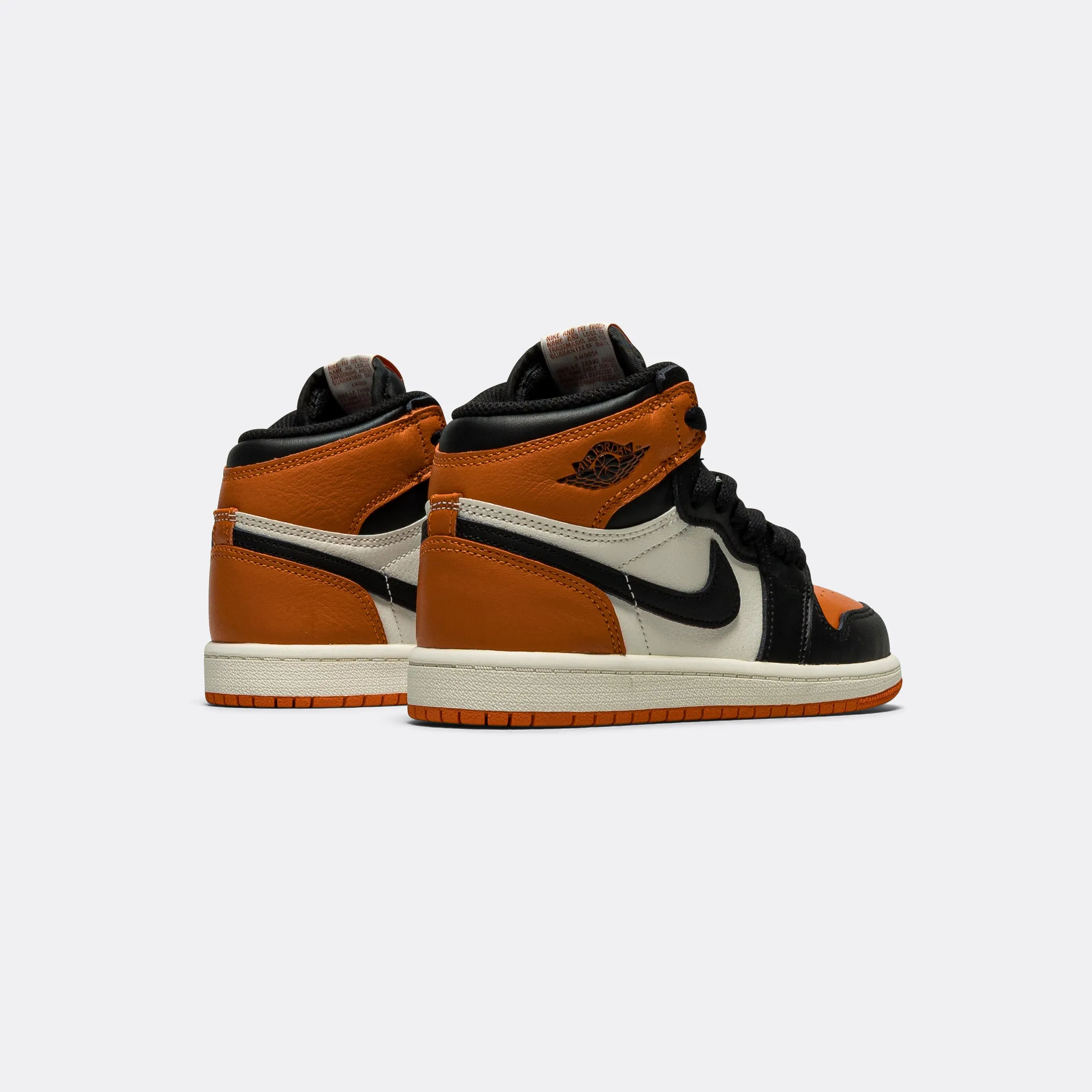 Ultra Grip Pattern Air Jordan 1 Retro High OG PS - Black/Black-Sail-Starfish