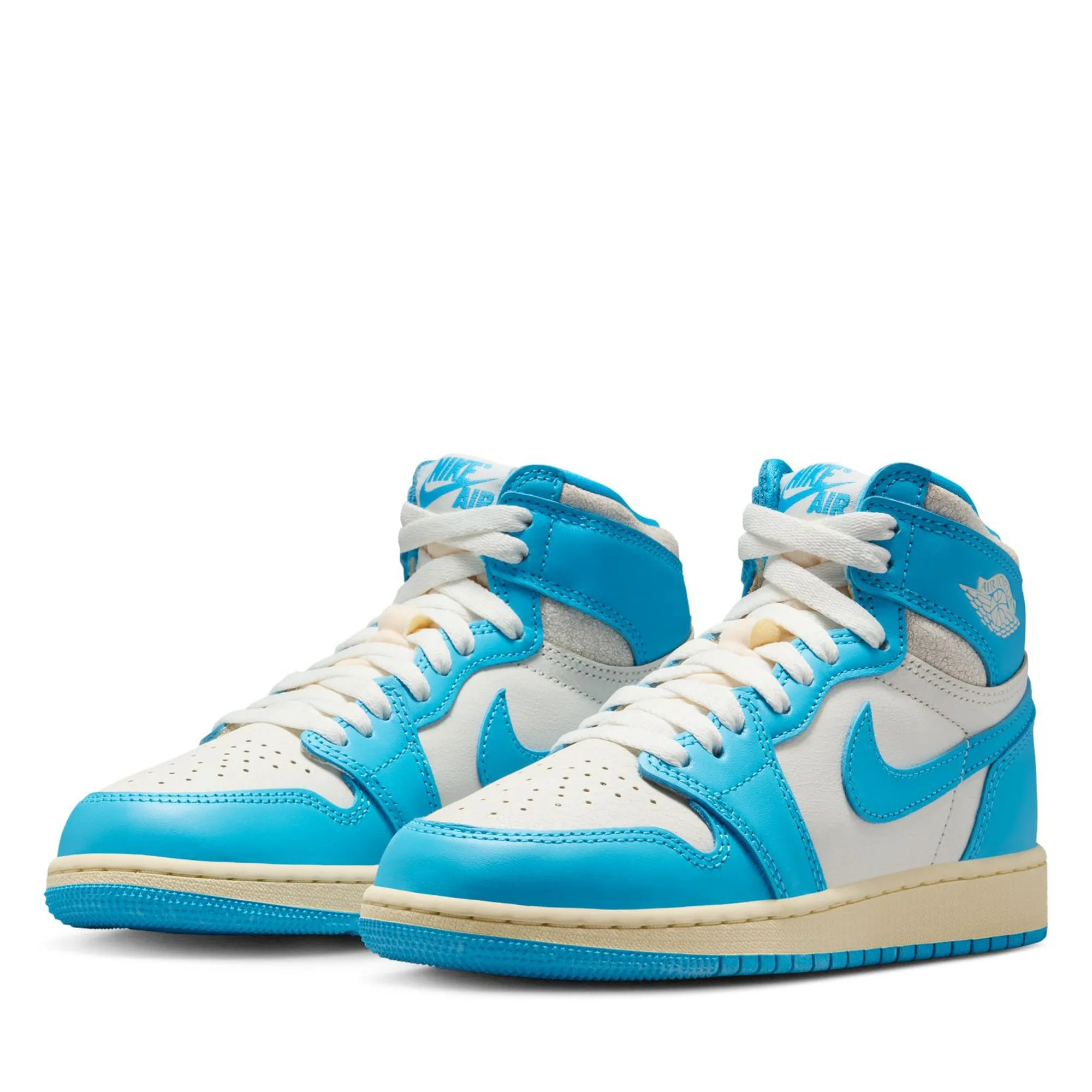 Compression Molded TPU Air Jordan 1 Retro High OG 'UNC Reimagined' (GS) - Dark Powder Blue/Sail
